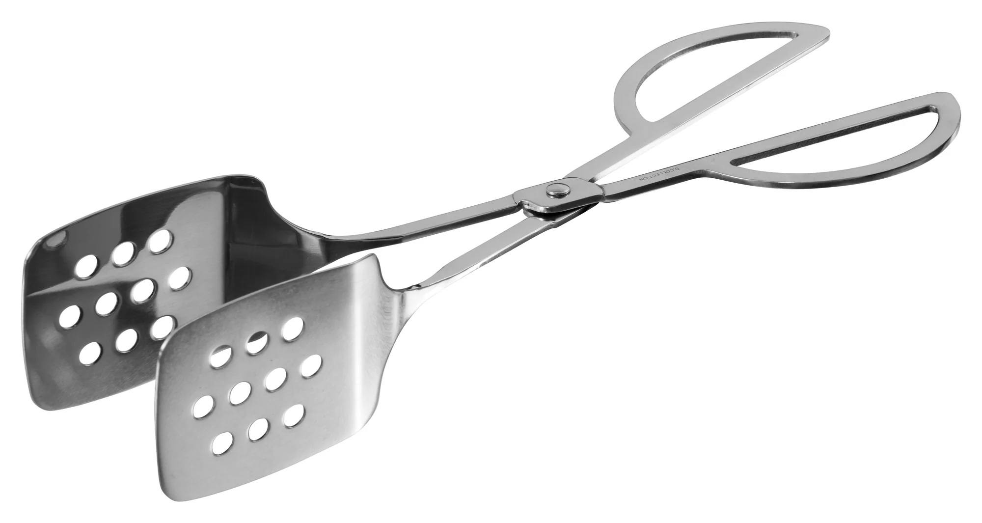 Winco PT-10P 10-1/2 Inch Scissor Tongs Stainless Steel Perforated - Image 2