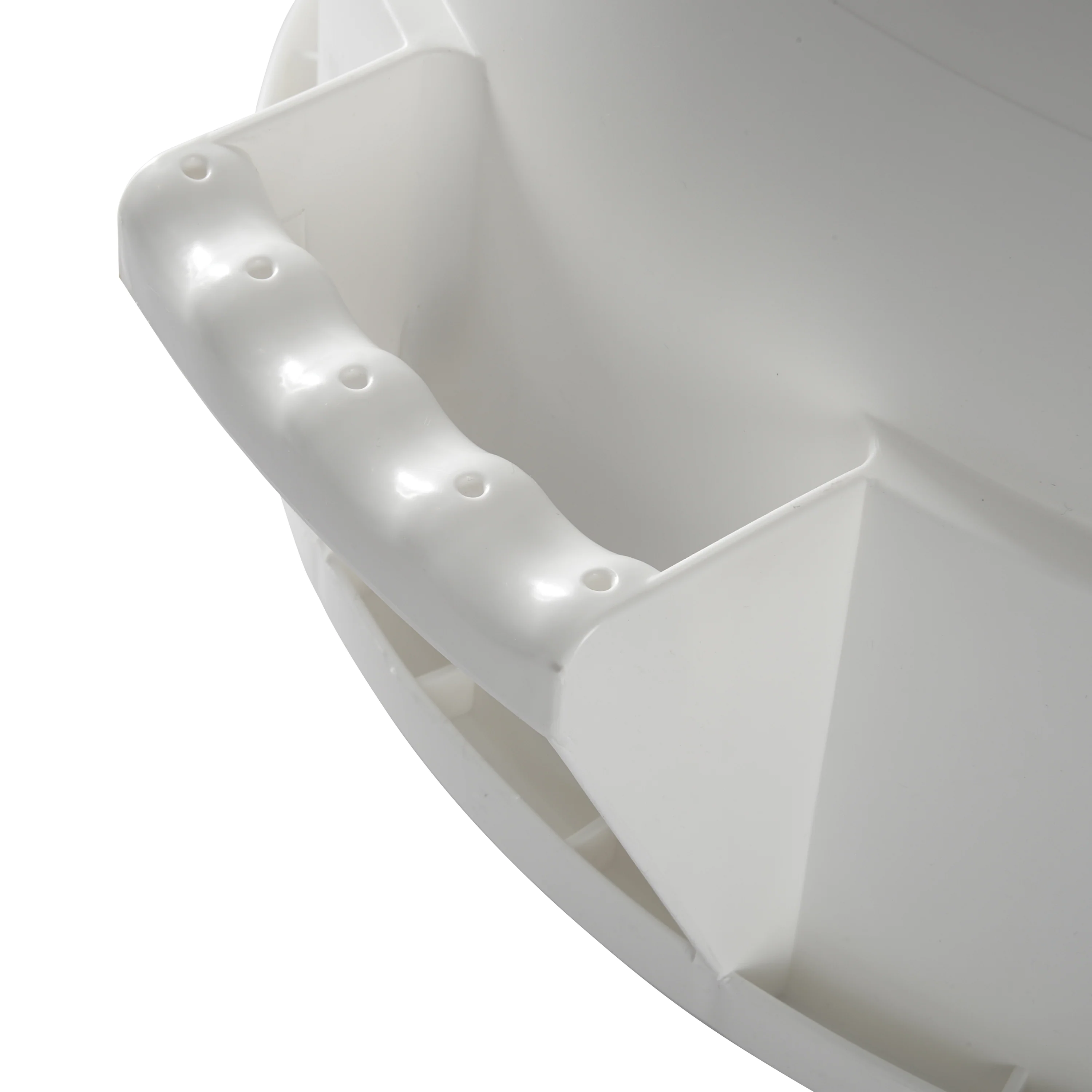 Winco PTC-20W 20 Gallon Heavy Duty Trash Can White HDPE with Durable Design - Image 5