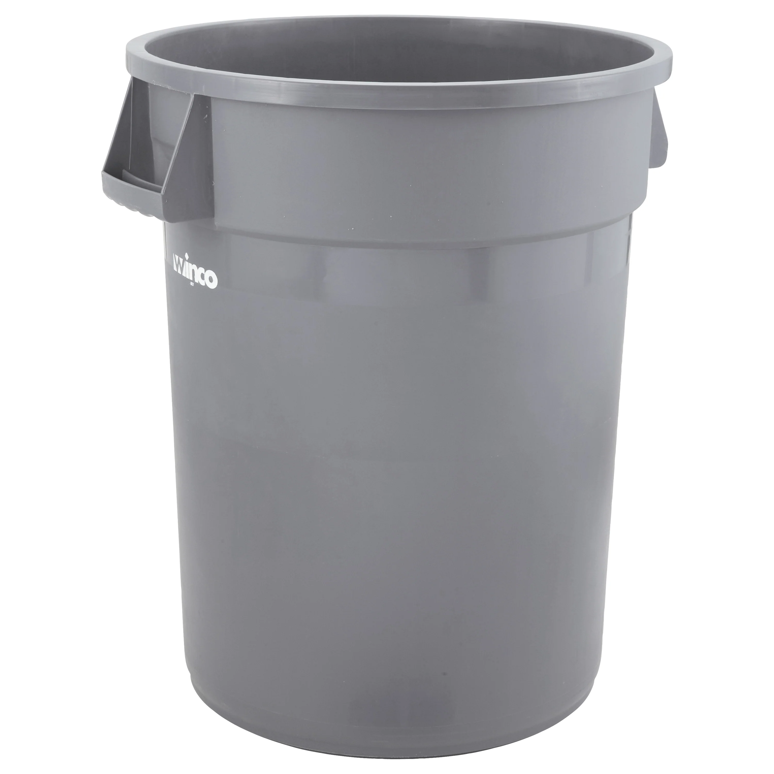 Winco PTC-32G 32 Gallon Large Heavy Duty Trash Can HDPE Gray