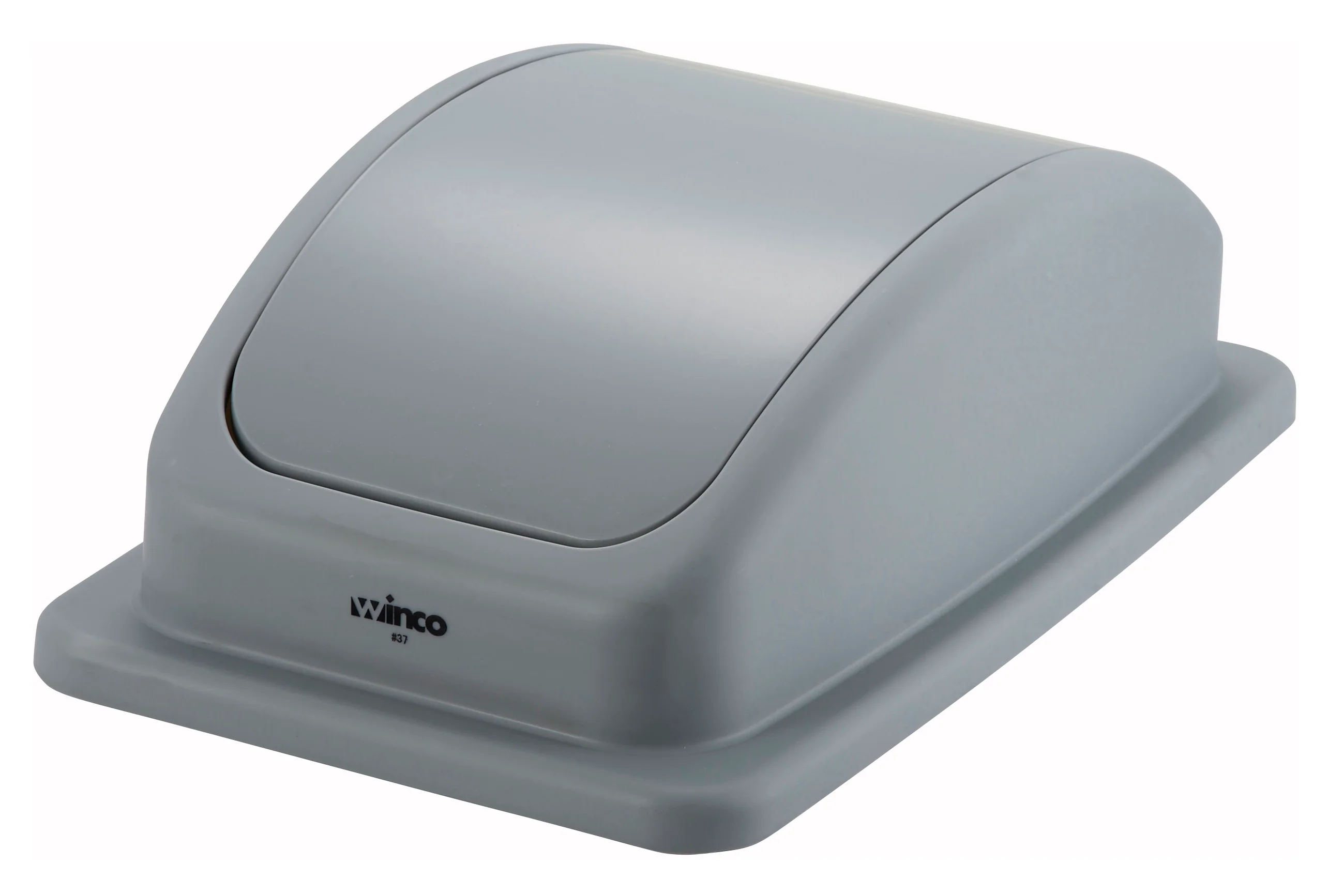 Winco PTCL-23 Cover Gray Polypropylene for PTC-23SG Trash Receptacle Lid