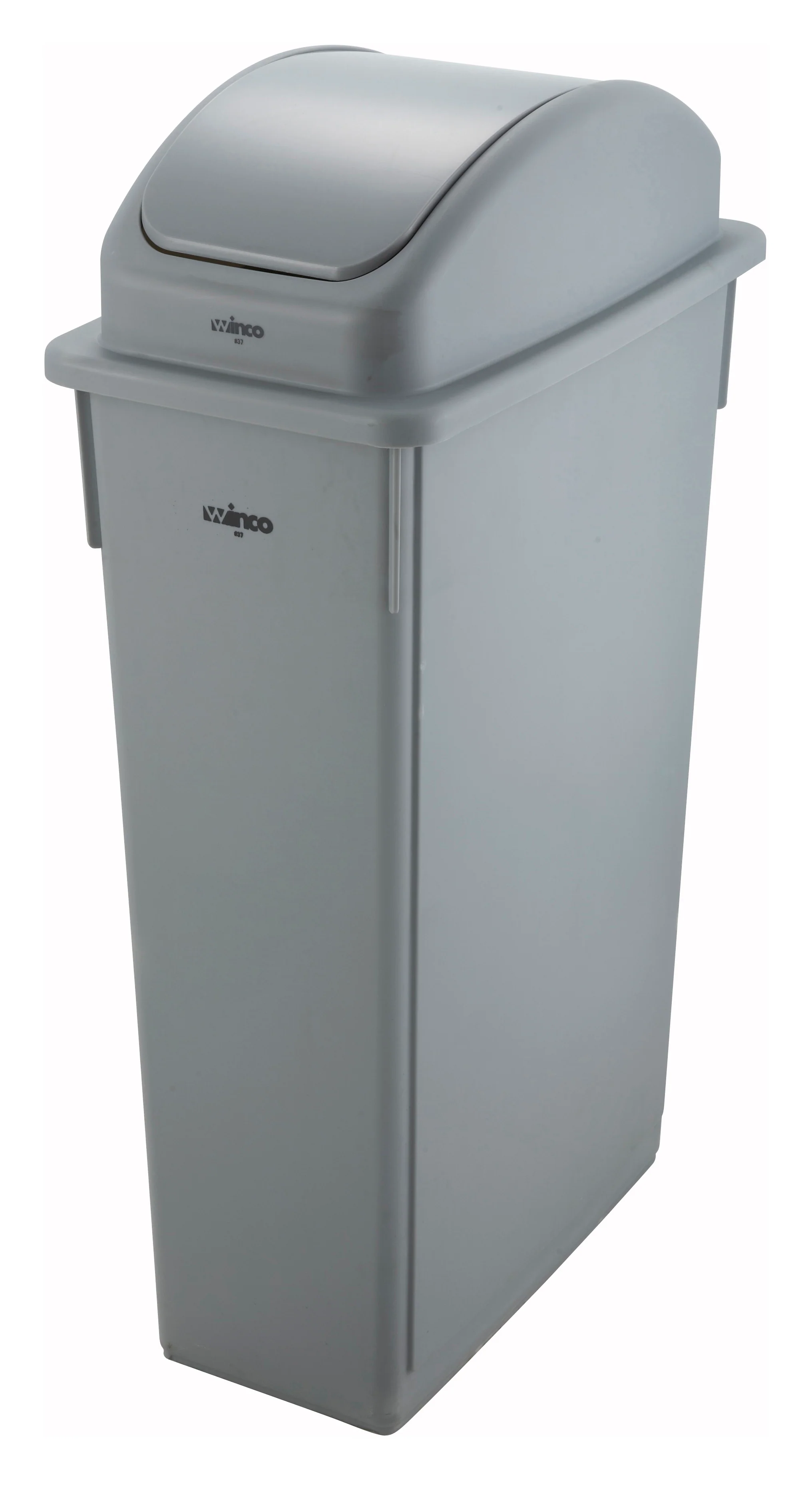 Winco PTCL-23 Cover Gray Polypropylene for PTC-23SG Trash Receptacle Lid - Image 4