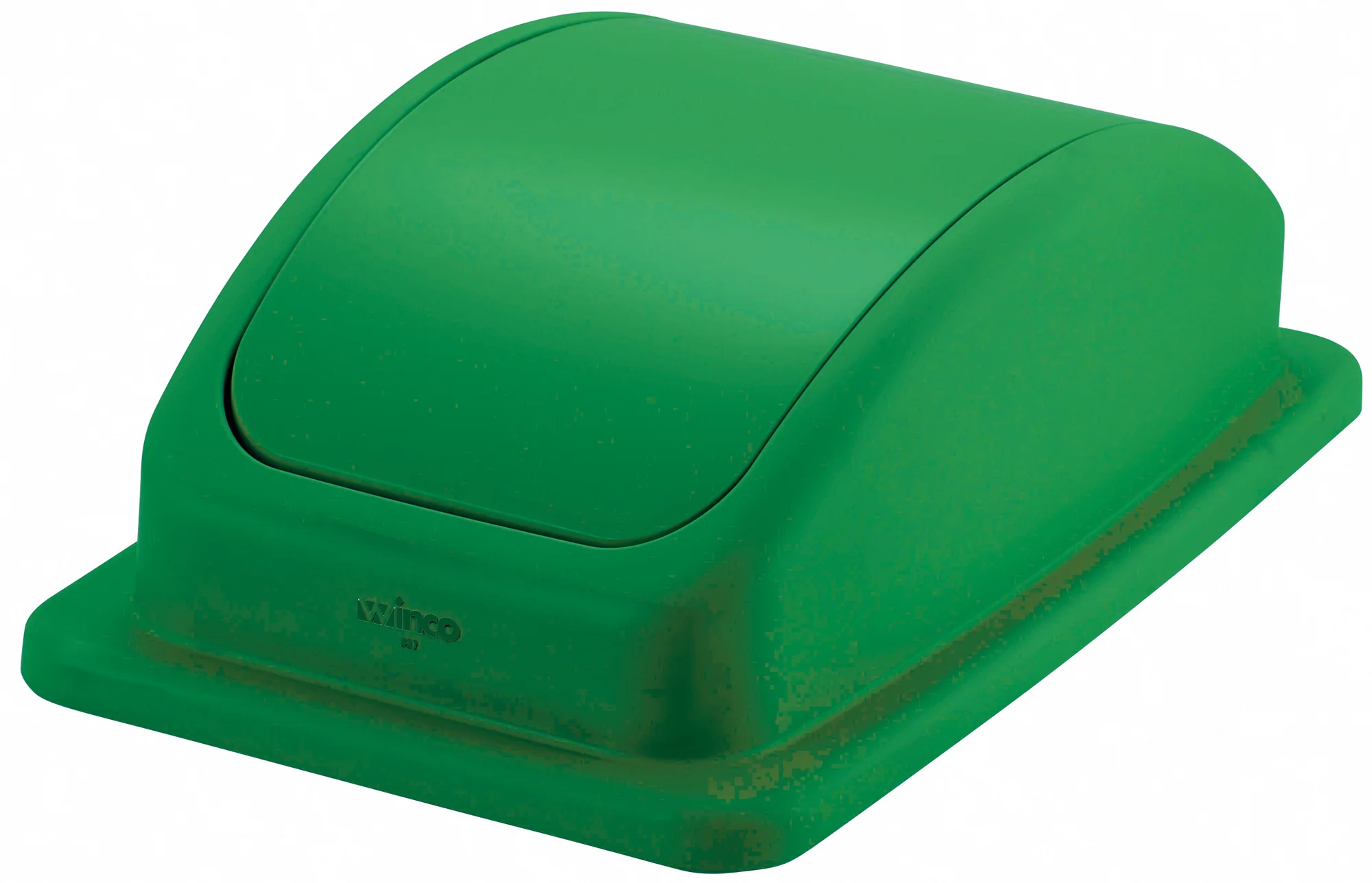Winco PTCL-23GR 20 Inch Trash Receptacle Lid with Polypropylene Green - Image 4