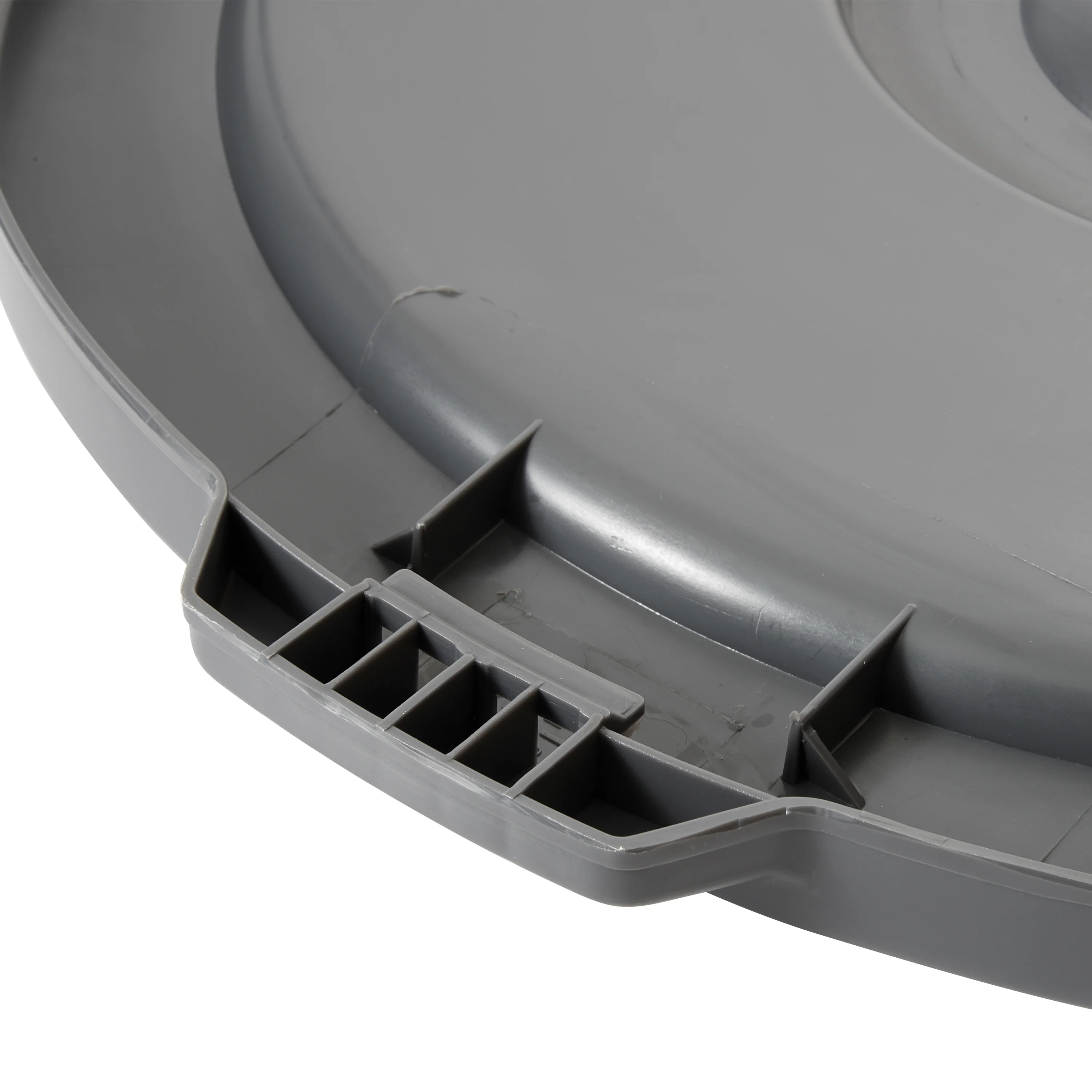 Winco PTCL-44 Lid for PTC-44G HDPE Gray Trash Receptacle Cover - Image 3