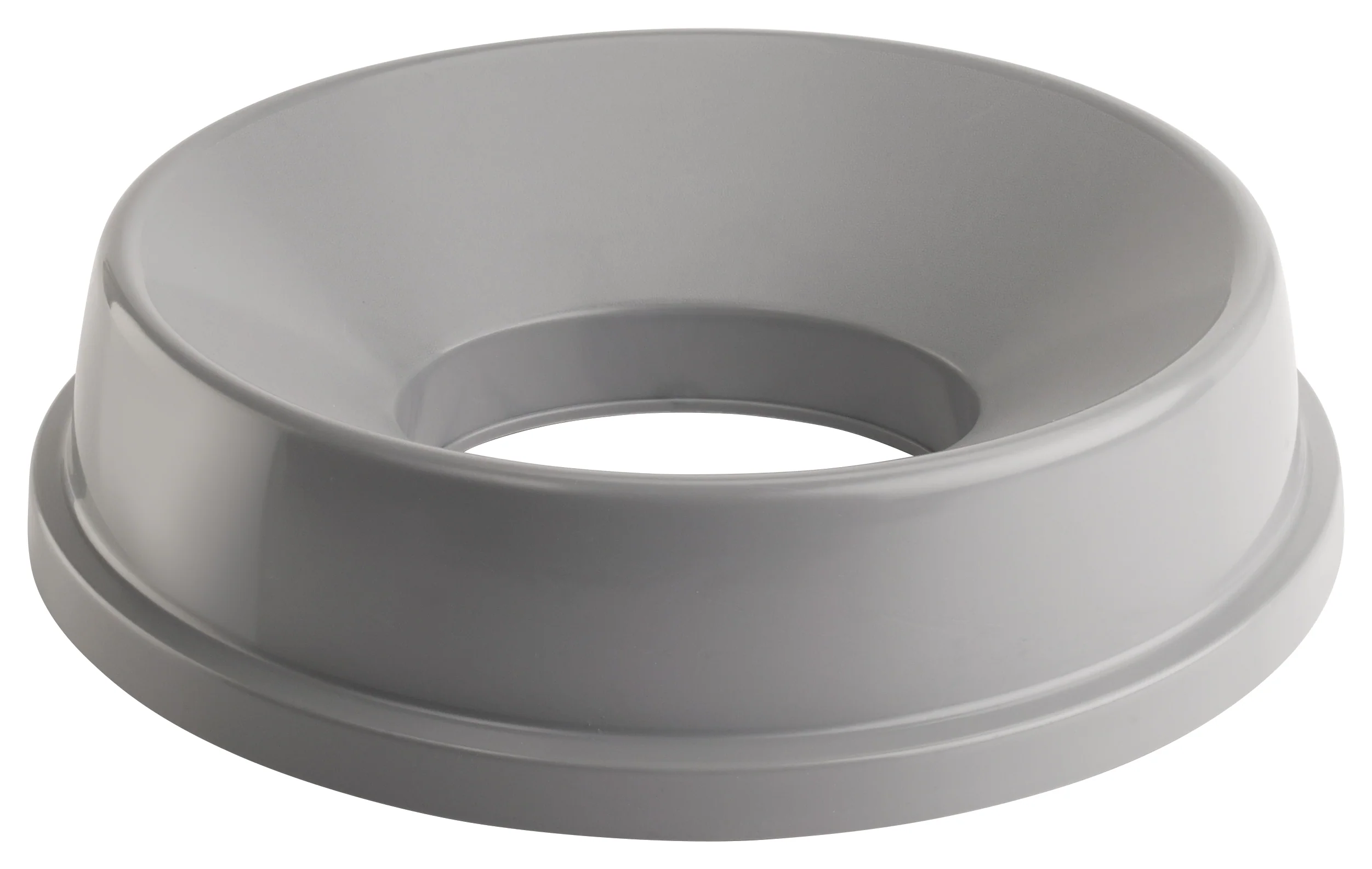 Winco PTCRL-22G Trash Can Cover Funnel Top Plastic Gray
