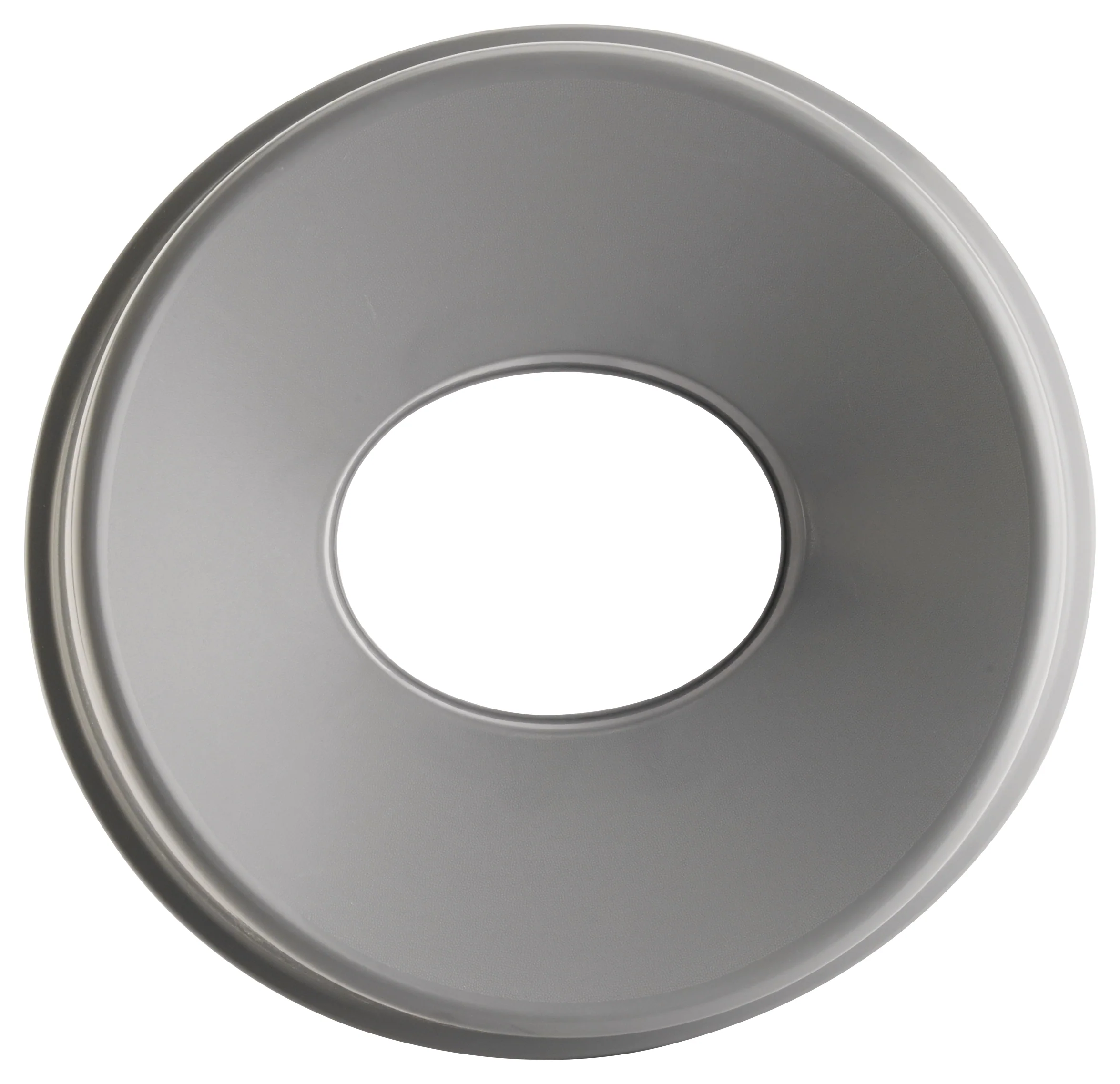Winco PTCRL-22G Trash Can Cover Funnel Top Plastic Gray - Image 2