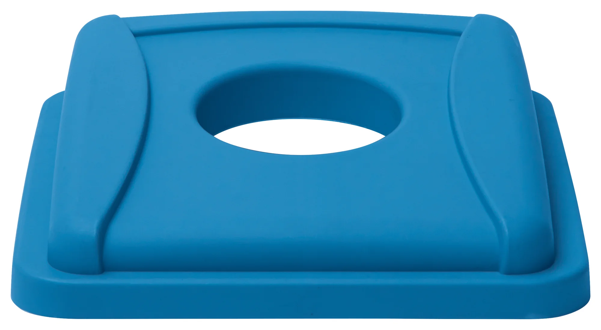 Winco PTCSB-23L 16 Inch Bottle Can Lid Blue Polystyrene Recycle - Image 2