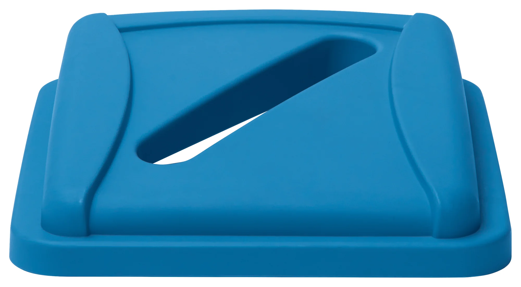 Winco PTCSP-23L Lid Square for Paper Polystyrene Blue Waste Receptacle