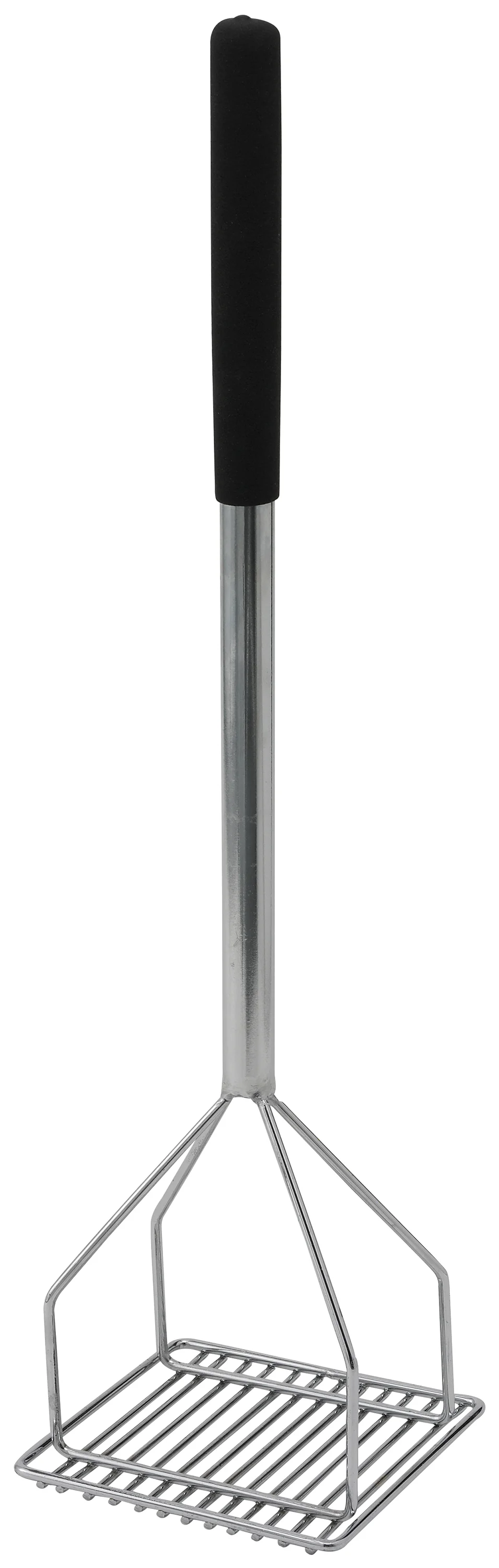 Winco PTMP-24S 5-1/4 Inch Nickel Plated Potato Masher with Chrome Handle - Image 2