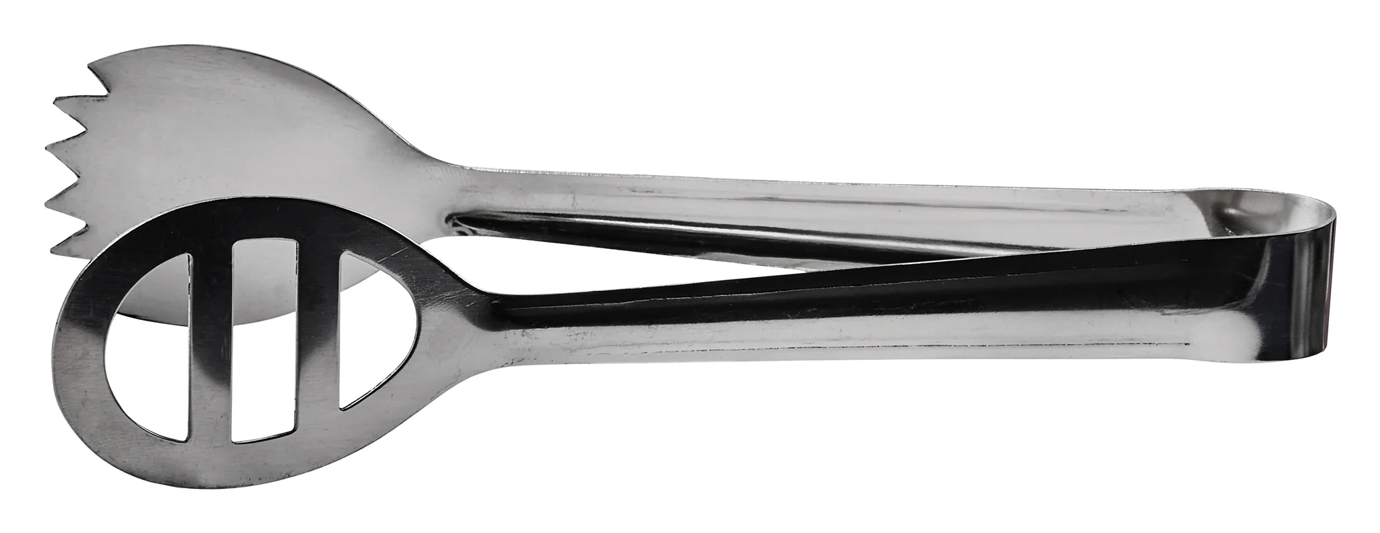 Winco PTOS-8 7-3/4 Inch Salad Tongs with Satin Finish Stainless Steel - Image 2
