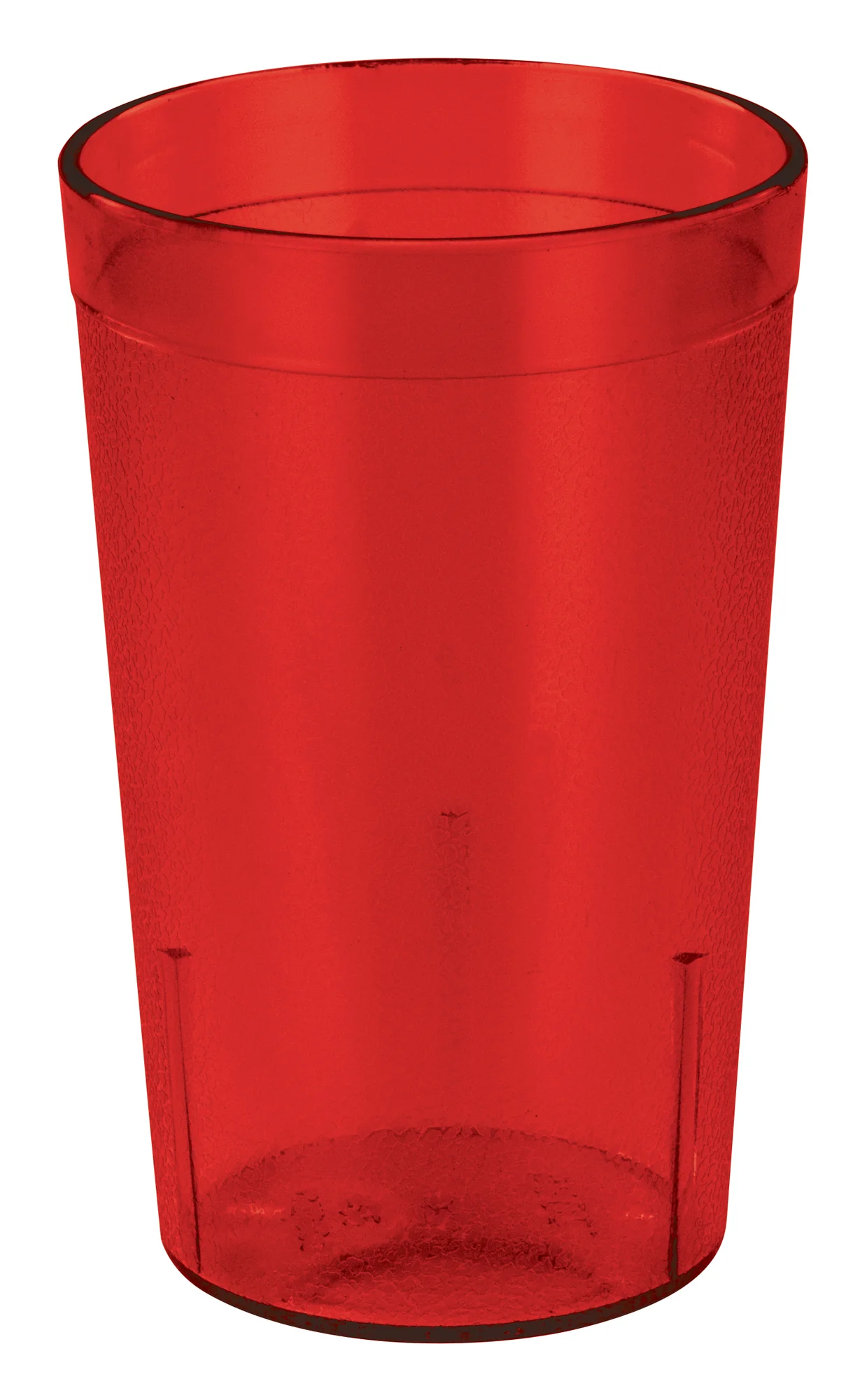 Winco PTP-08R 8 Oz Tumbler Break-Resistant Dishwasher Safe Red Plastic - Image 2