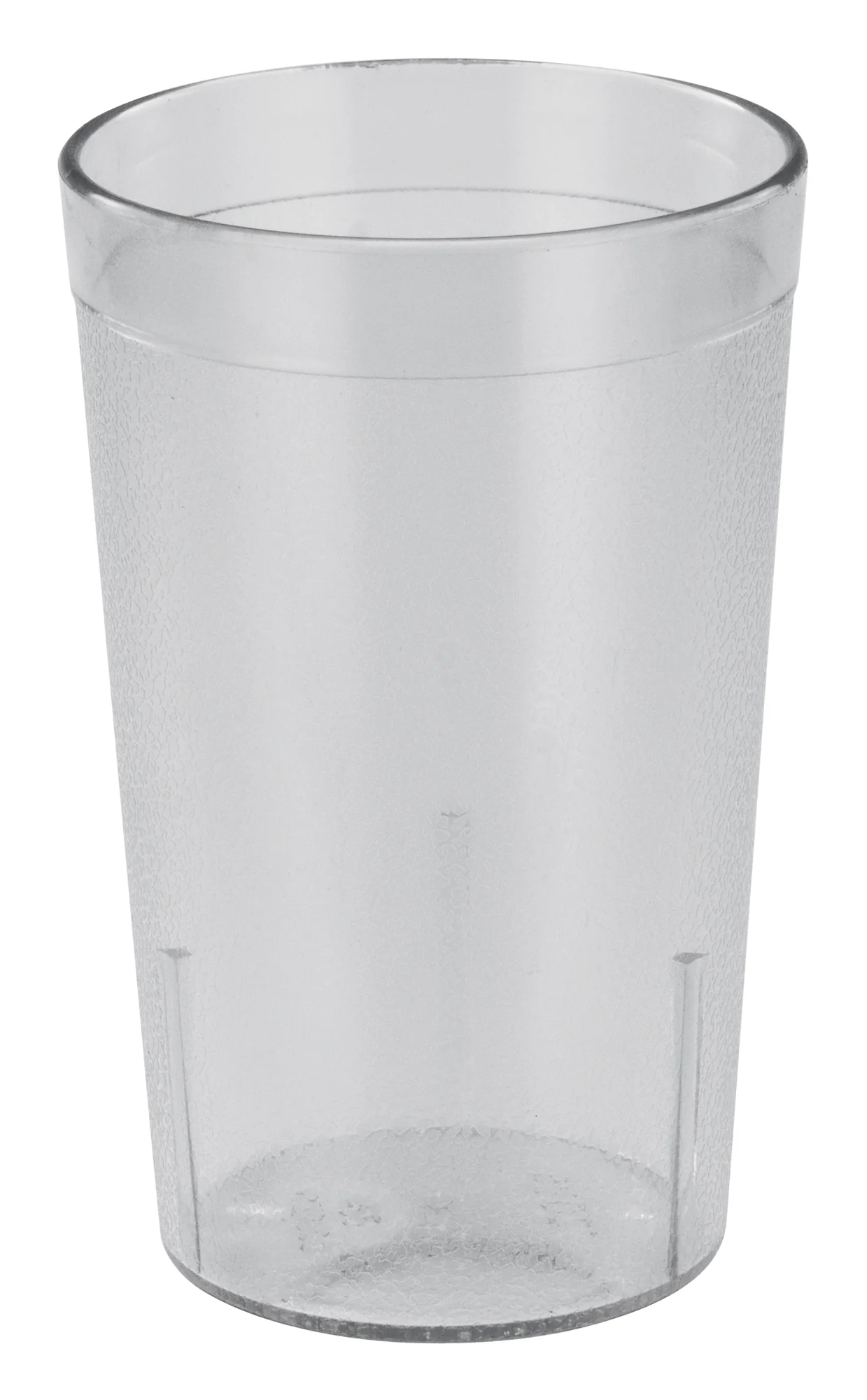 Winco PTP-09C 9-1/2 Oz Pebbled Break-Resistant Plastic Tumbler Clear - Image 2