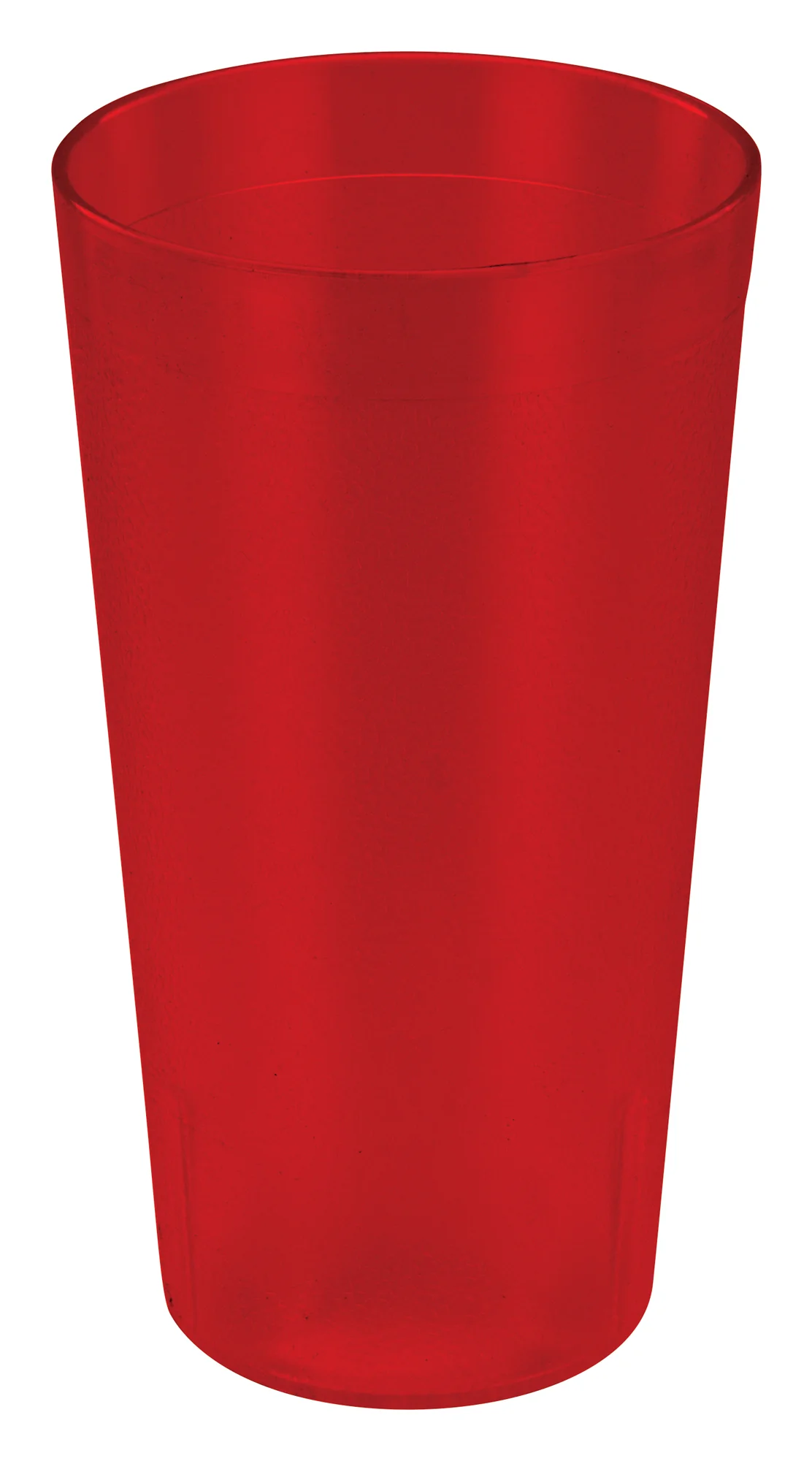 Winco PTP-16R 16 Oz Red Pebbled Break-Resistant Plastic Tumbler