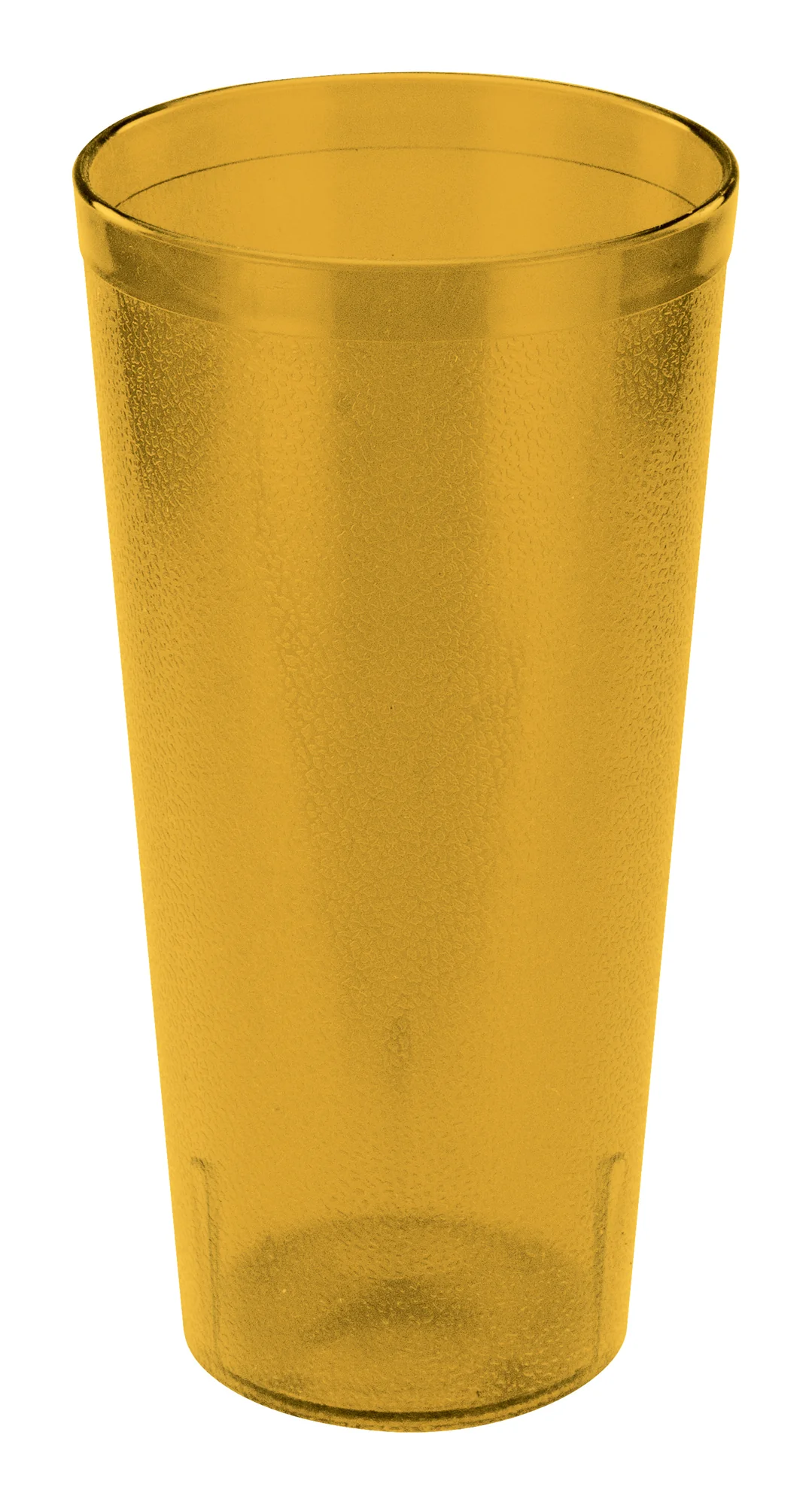 Winco PTP-20A 20 Oz Pebbled Break-resistant Tumbler Plastic Amber