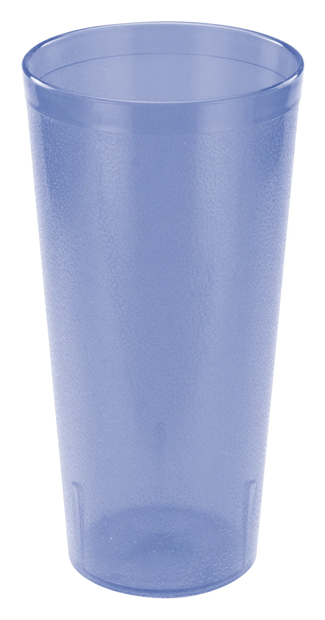 Winco PTP-24B 24 Oz Break-Resistant Pebbled Plastic Tumbler Blue