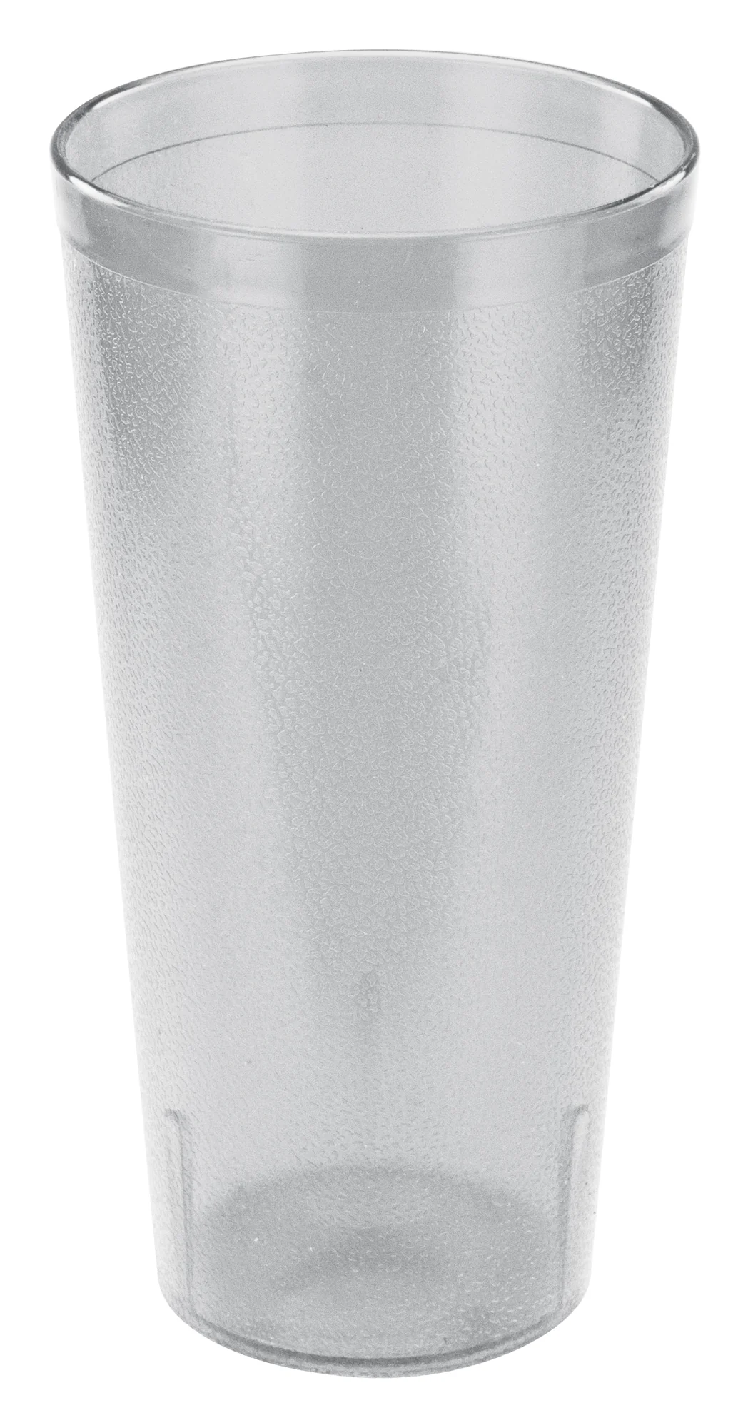 Winco PTP-24C 24 Oz Pebbled Tumbler Break-Resistant Dishwasher Safe Plastic Clear