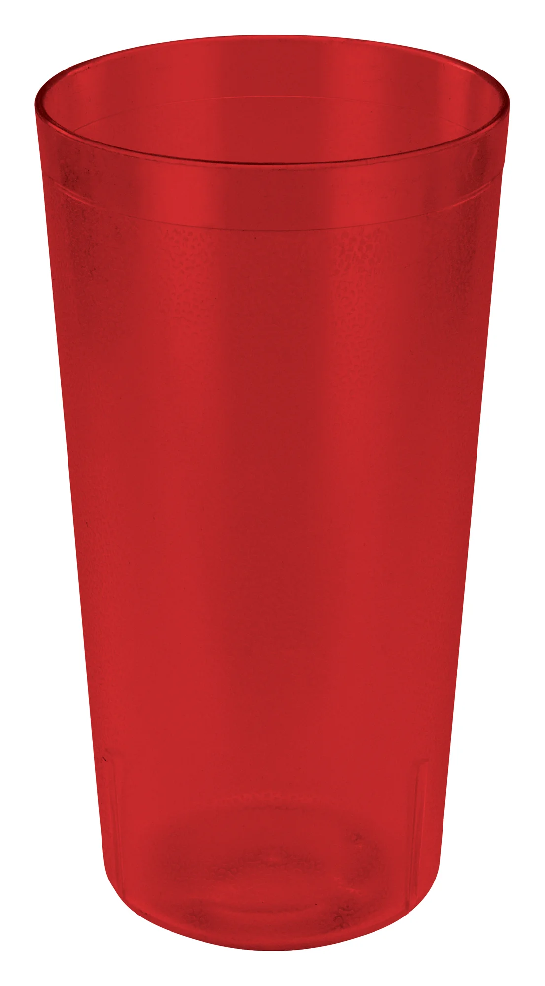 Winco PTP-32R 32 Oz Pebbled Plastic Tumbler Break-resistant Red - Image 2