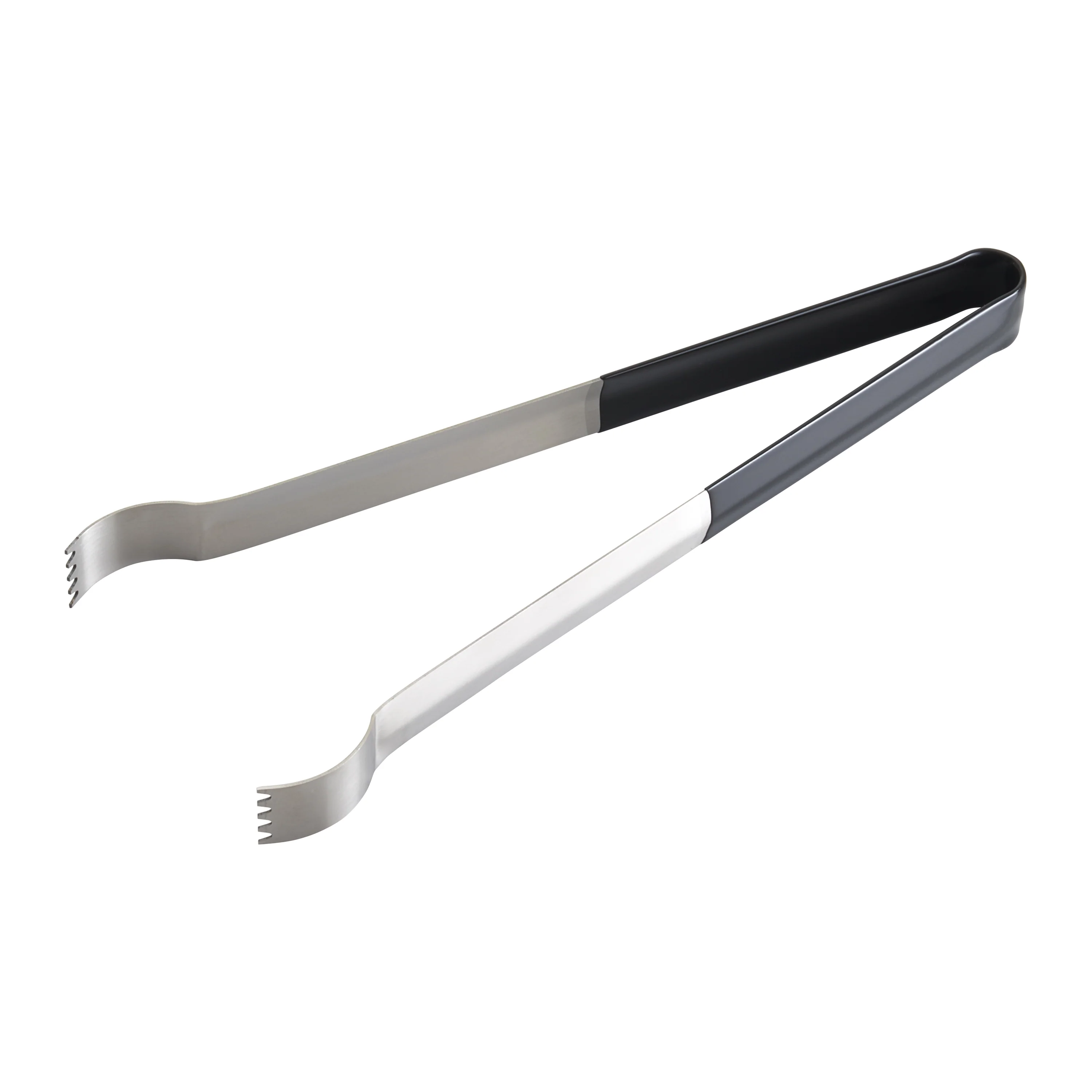 Winco PTPH-12 12 Inch Heavy Duty Pom Tong with Insulated PVC Handle Black Stainless Steel