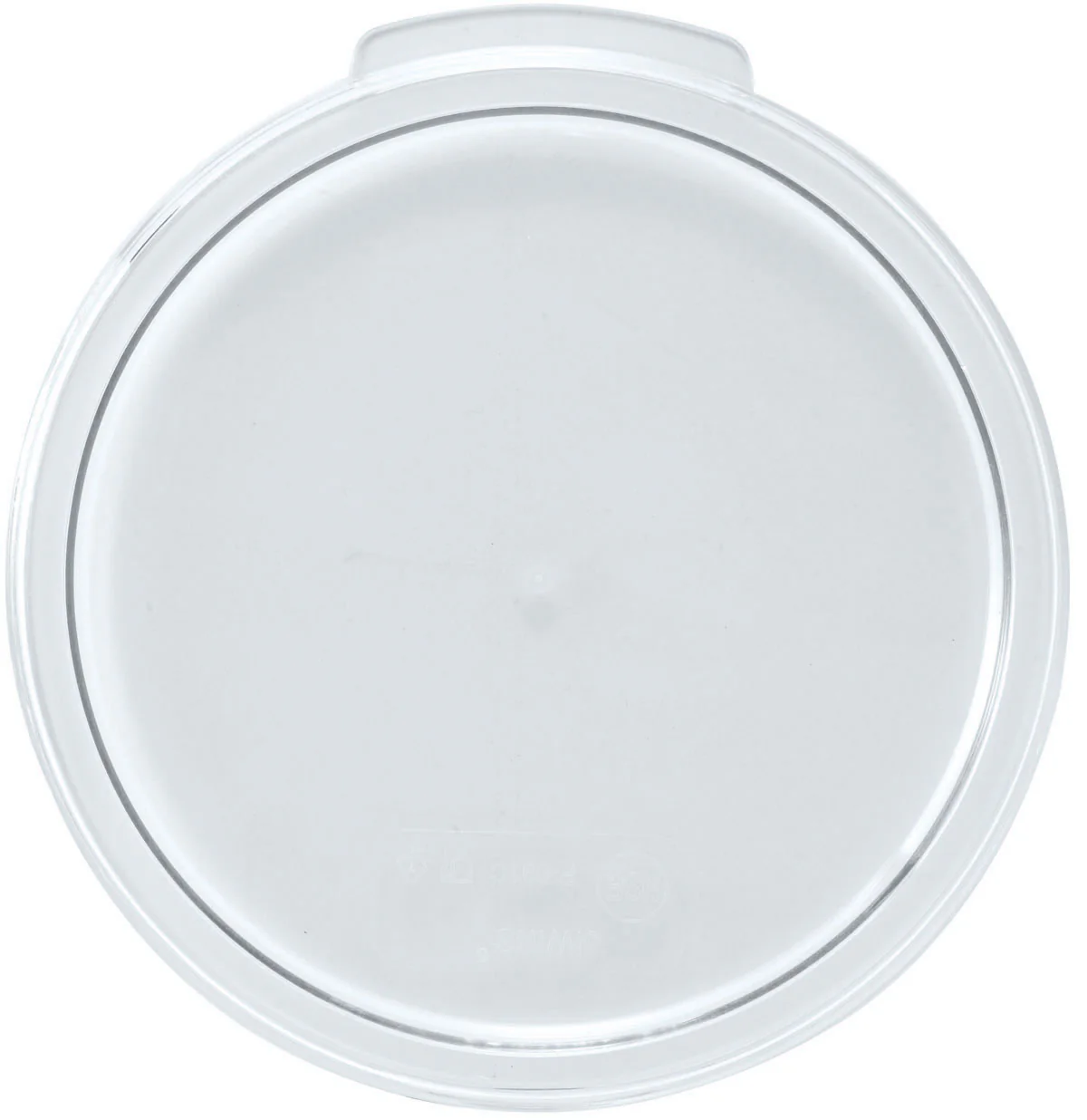 Winco PTRC-1C 1 Quart Round Cover Translucent Polypropylene