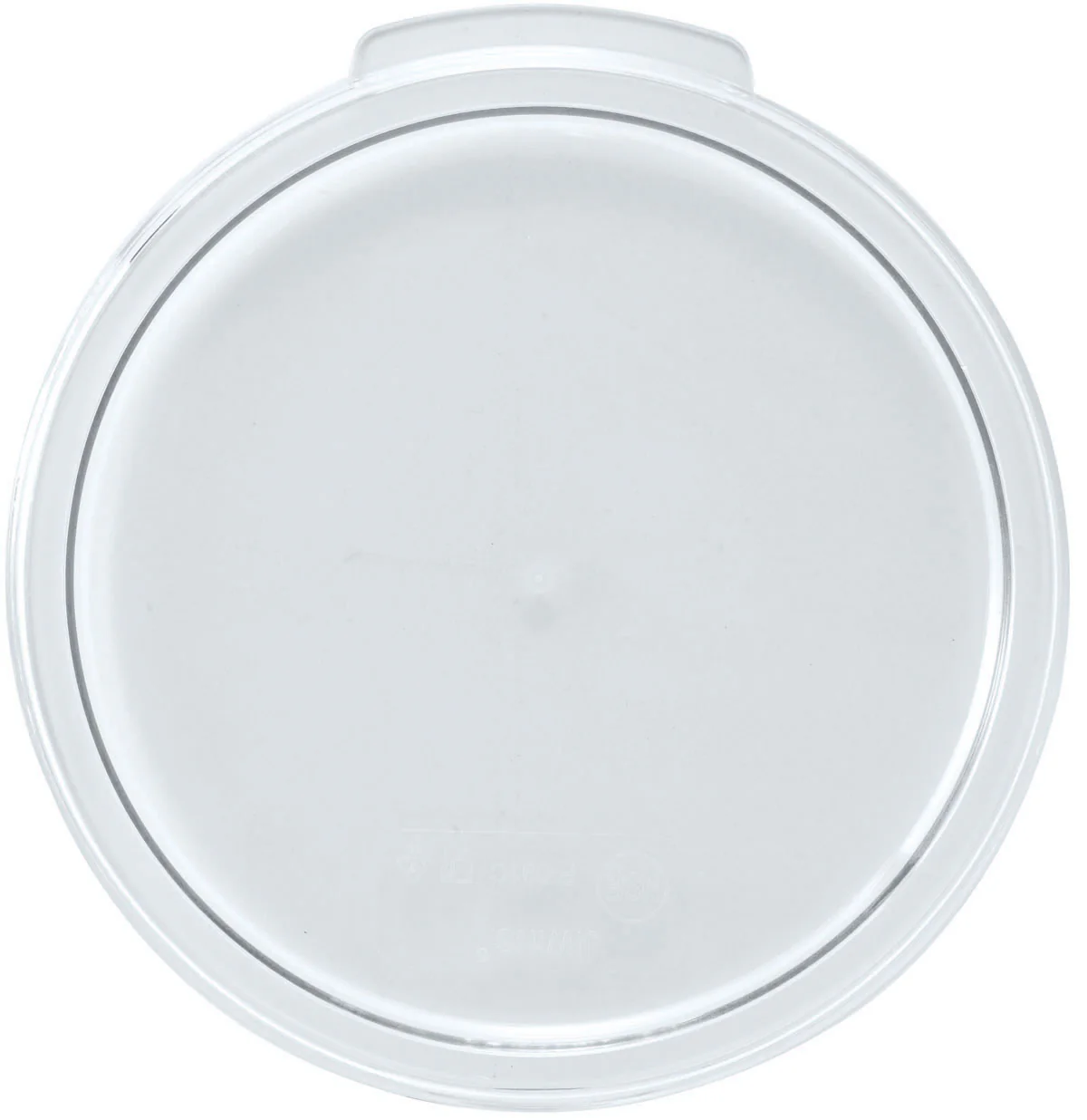 Winco PTRC-68C 9 Inch Translucent Round Cover for 6 to 8 Quart Containers - Image 2
