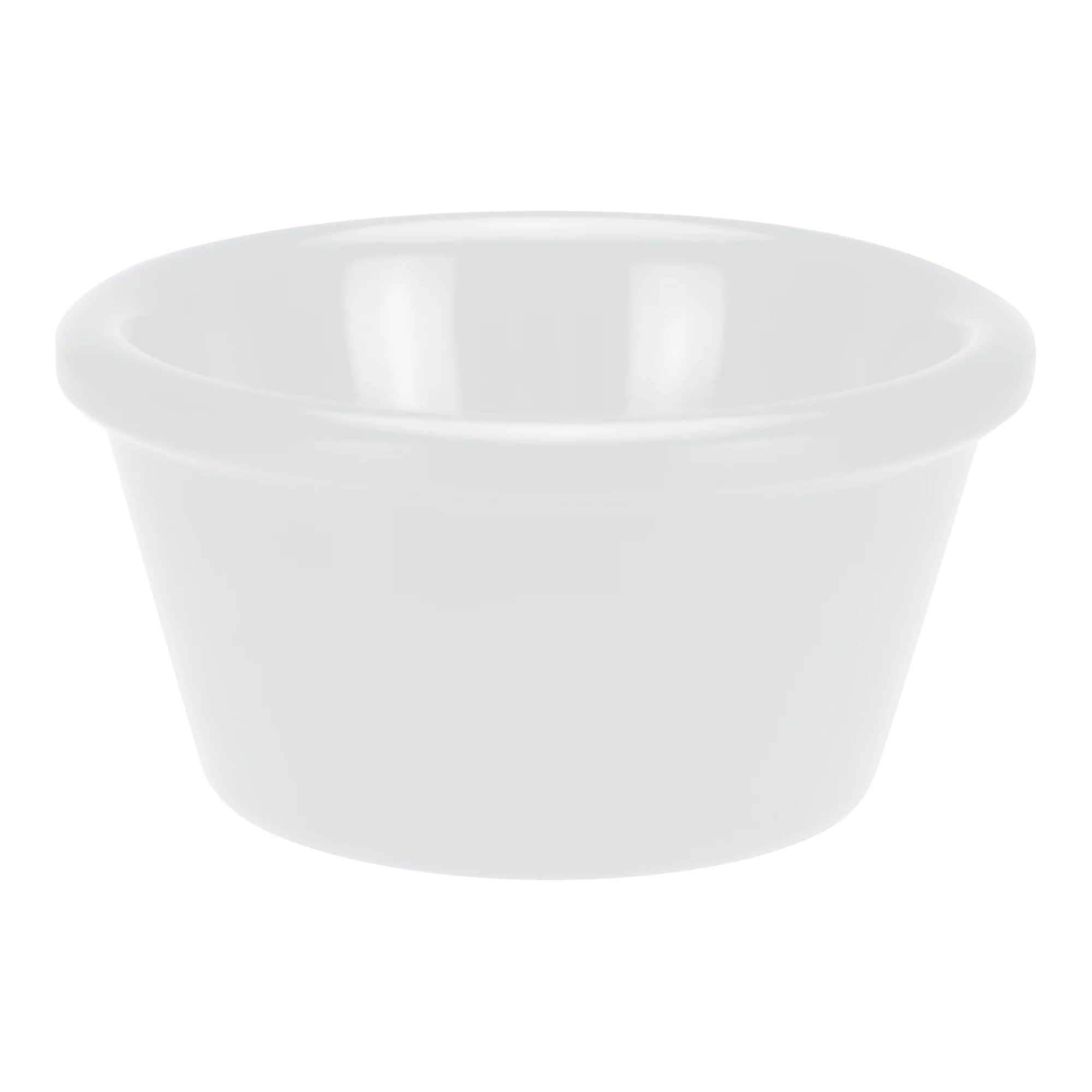 Winco RP-6W 6 Oz Ramekin Plain Melamine White Dishwasher Safe - Image 2