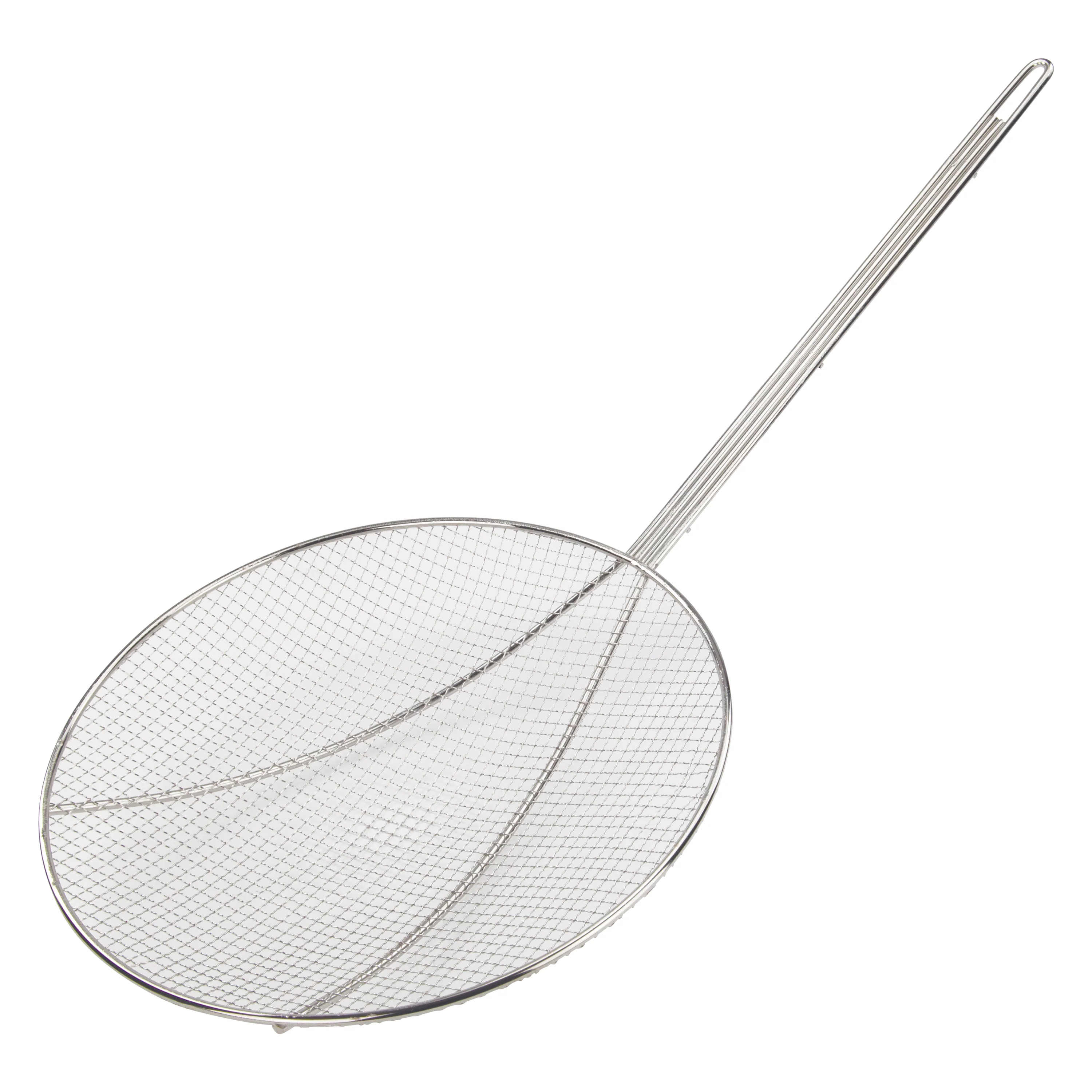 Winco SC-12R 12 Inch Diameter Round Skimmer Nickel Plated Wire with Handle