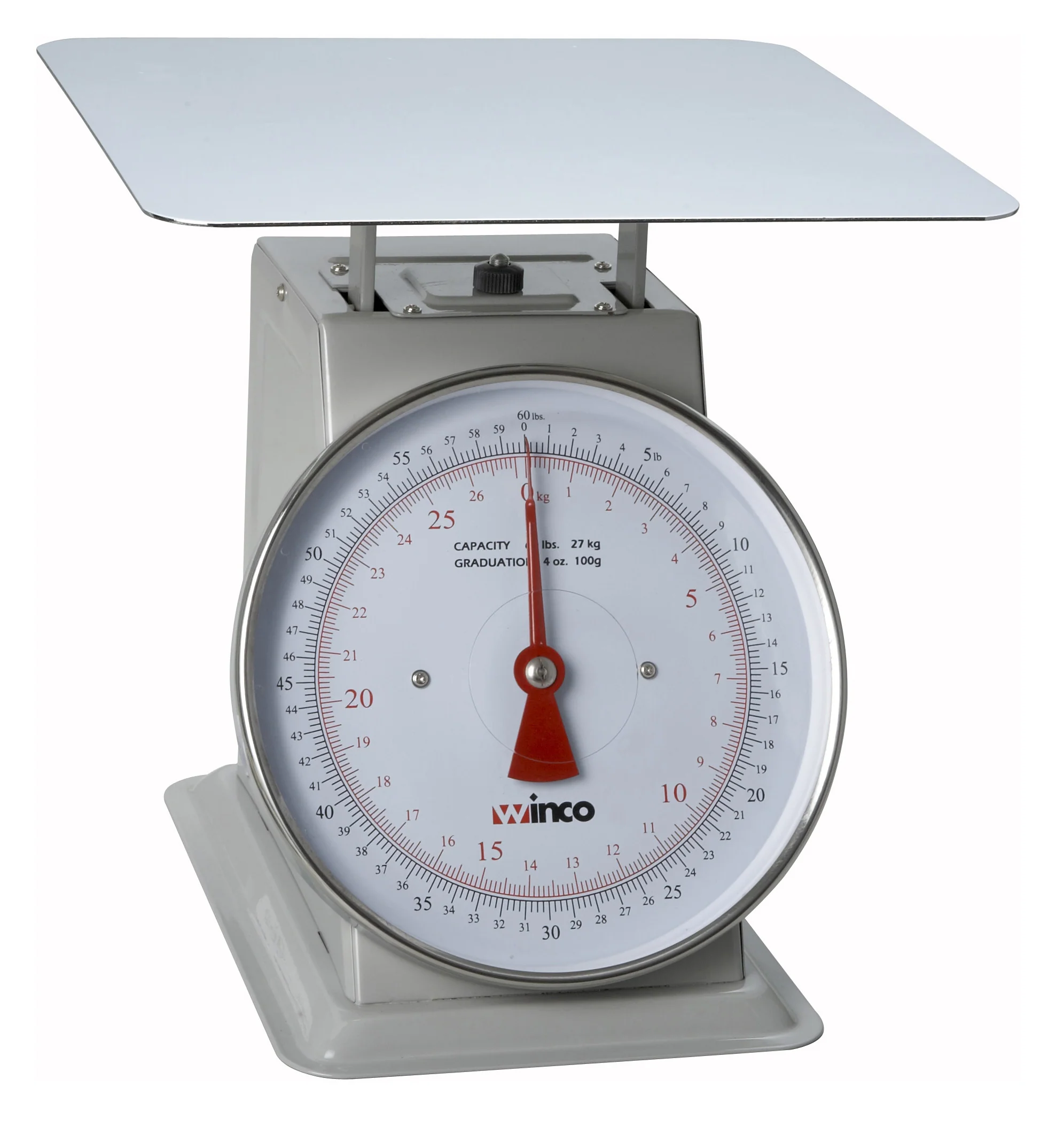 Winco SCAL-960 9 Inch Dial Steel Portion Scale 60 lb Calibrated - Image 2