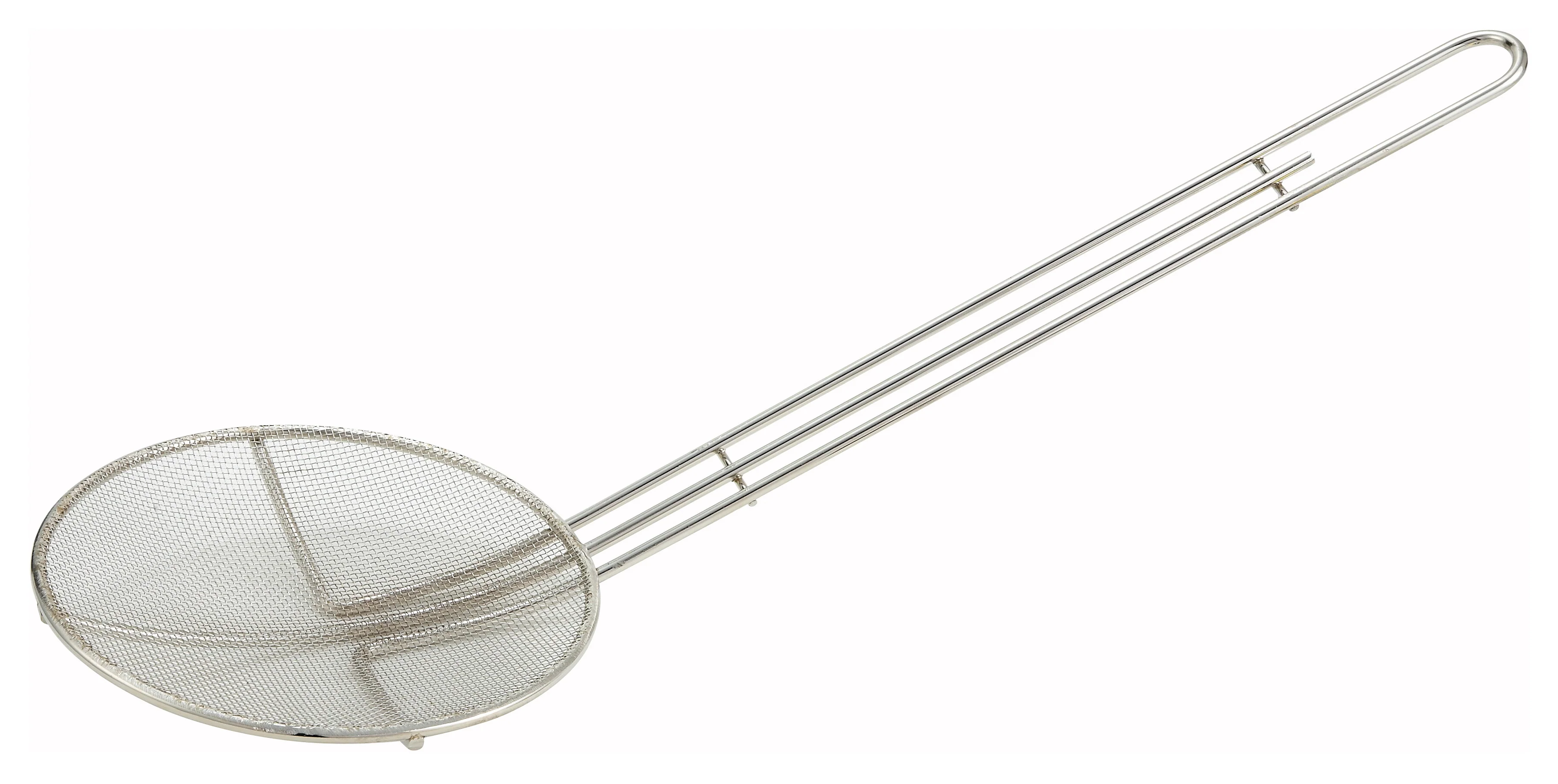 Winco SCF-6R 6-1/2 Inch Diameter Round Skimmer Mesh Nickel Plated - Image 2