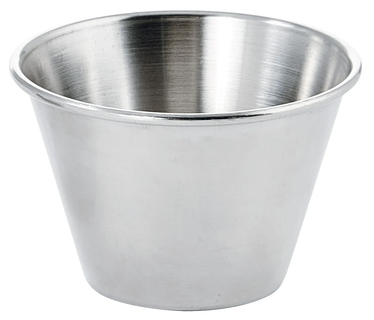 Winco SCP-40 4 Oz Round Sauce Cup Stainless Steel with Smooth Finish - Image 2