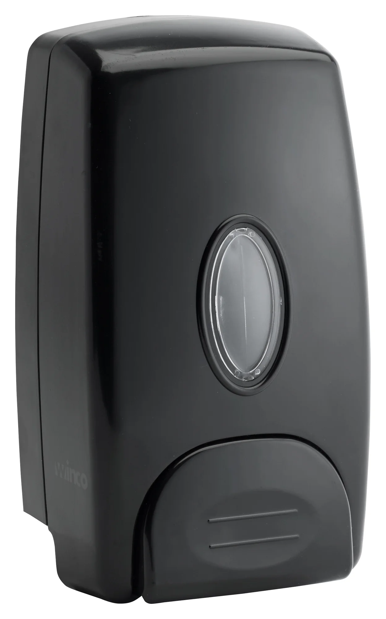 Winco SD-100K 1 Liter Manual Soap Dispenser Wall Mount Black