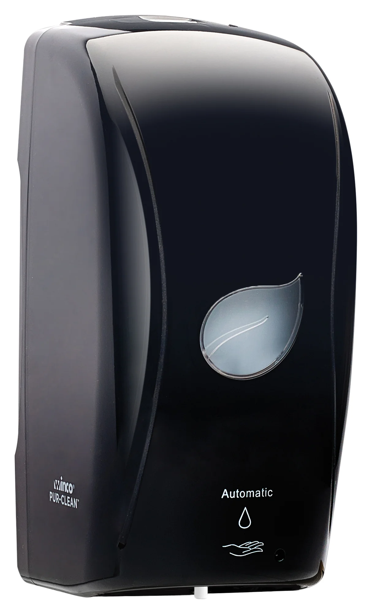 Winco SDAL-1K 35 Oz Automatic Liquid Soap Dispenser Wall Mount Black Plastic - Image 2