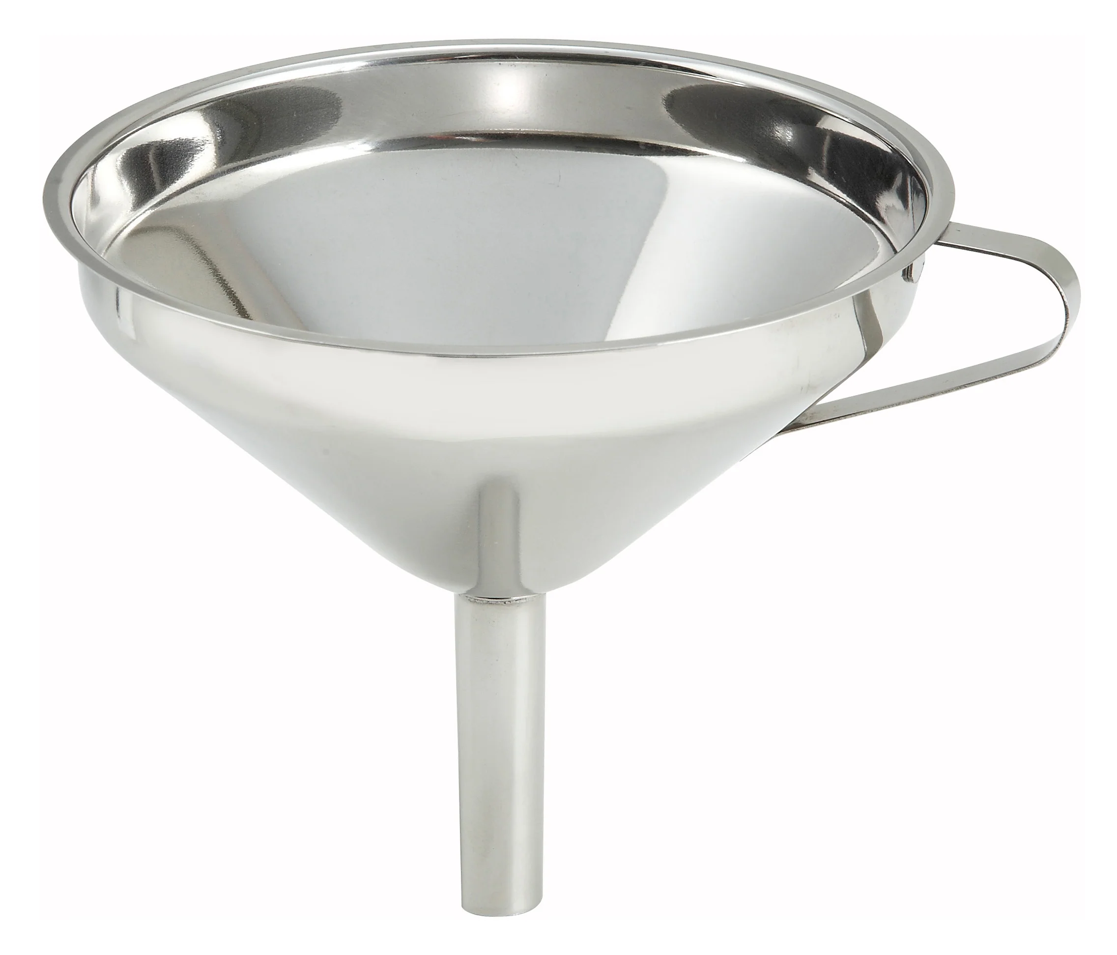 Winco SF-6 5-3/4 Inch Funnel Stainless Steel Mirror Finish with Wide Mouth - Image 2