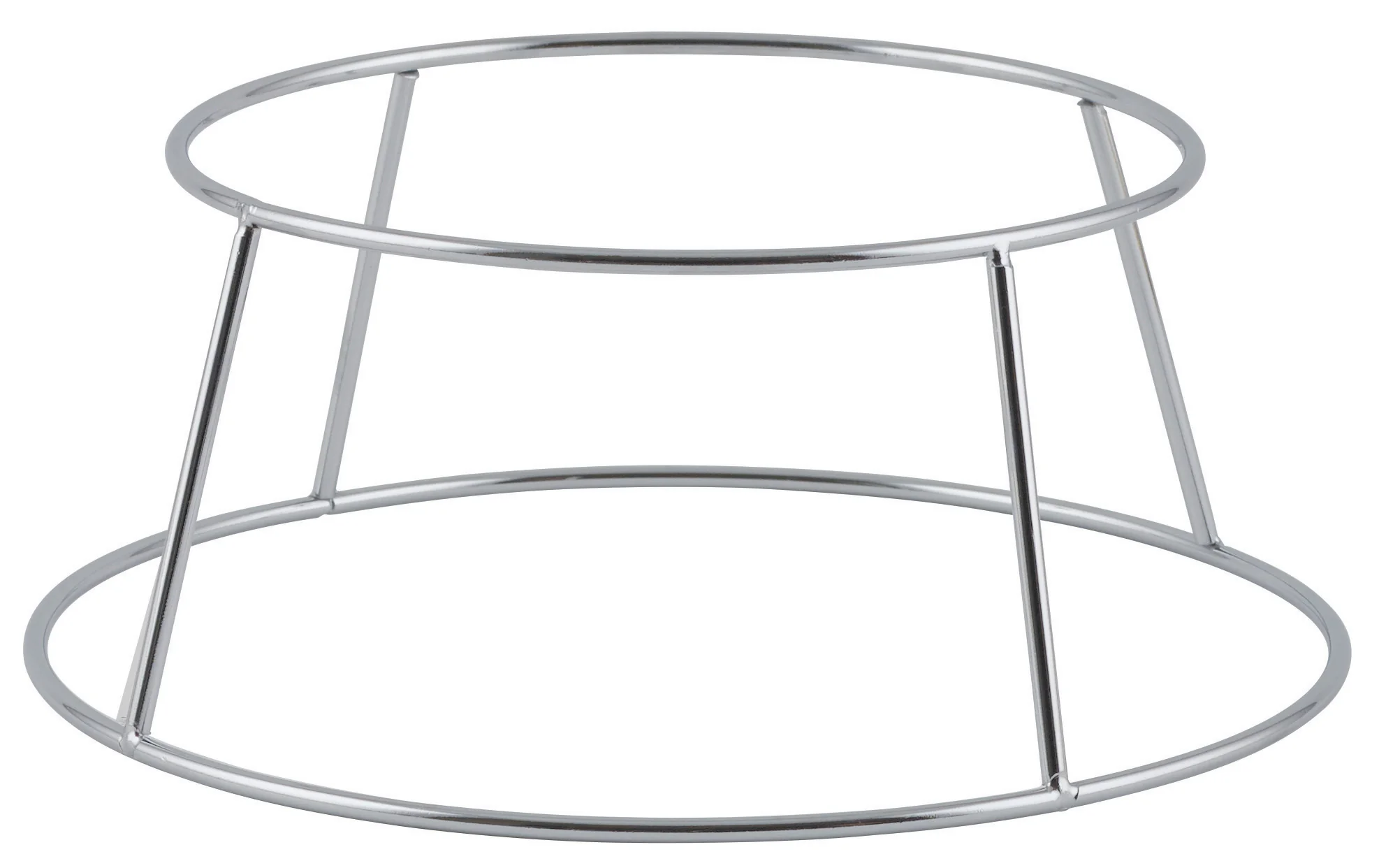 Winco SFR-4 7-3/8 Inch Diameter Seafood Tray Rack Chrome Metal Design - Image 2