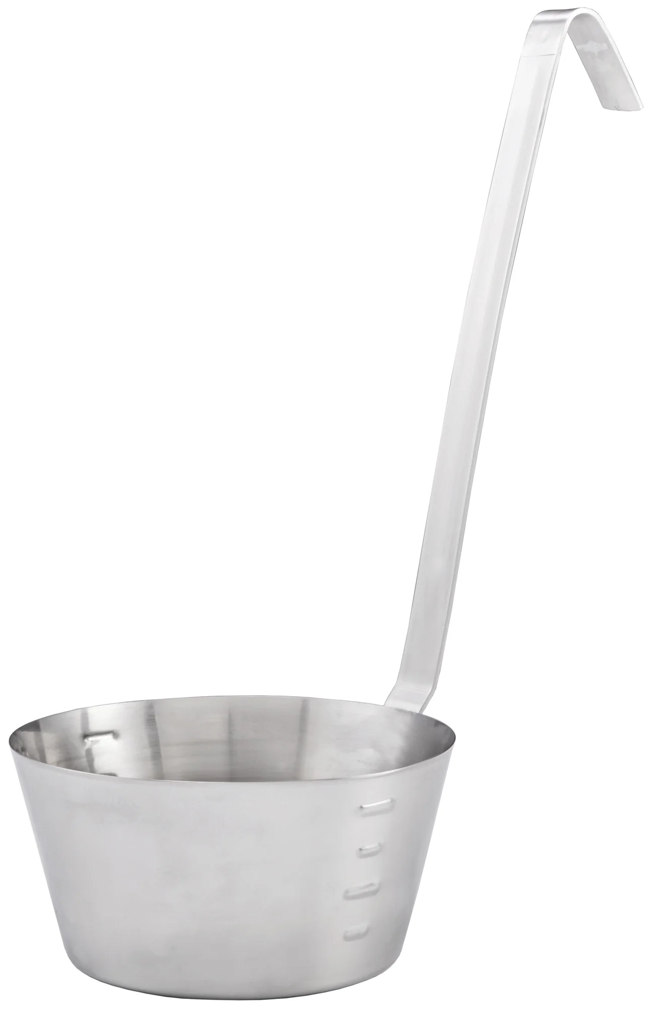 Winco SHHD-1 1 Quart Hooked Handle Dipper Stainless Steel with Ergonomic Design - Image 2