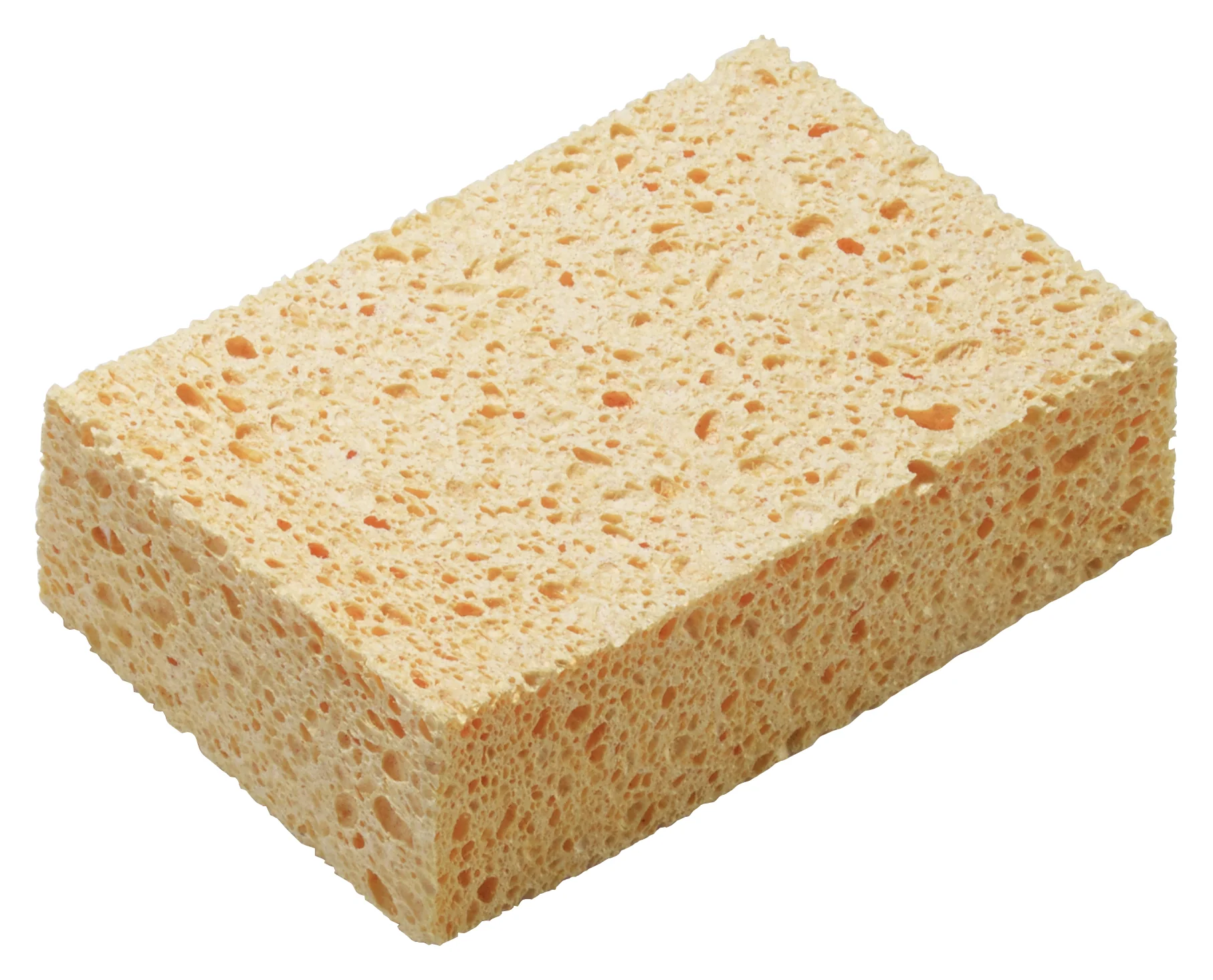 Winco SP-C64Y 6 Inch Biodegradable Sponge Pack of 3 Cellulose Cleaning Tool - Image 2