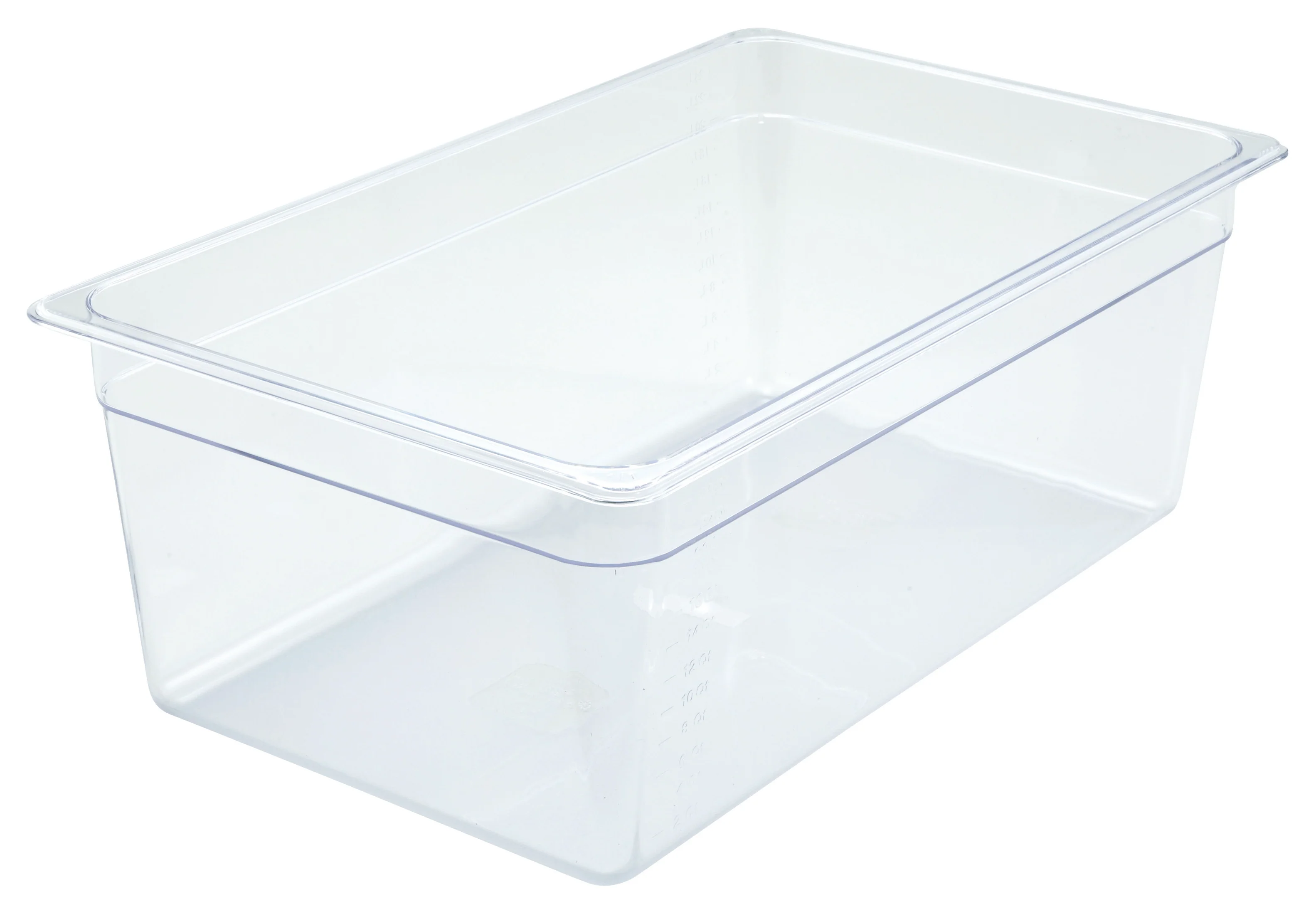 Winco SP7108 20-3/4 Inch Full Size Food Pan Clear Polycarbonate Break-Resistant - Image 2