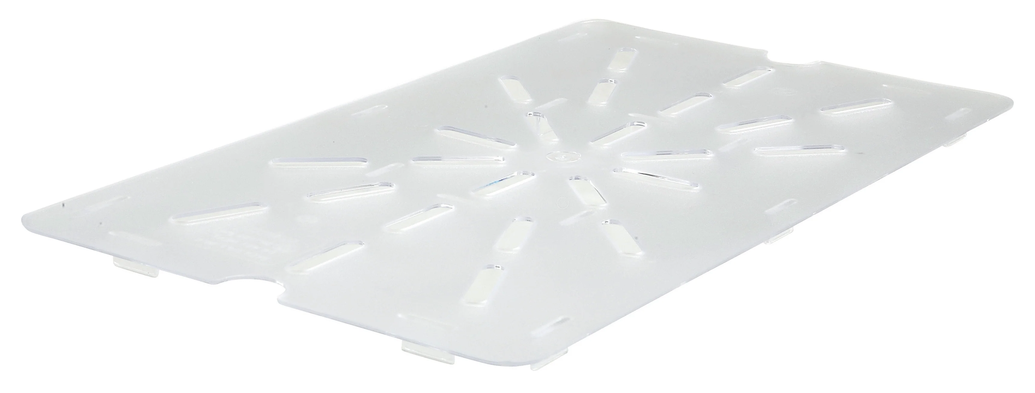 Winco SP71DS 18 Inch Polycarbonate Drain Shelf Fits 12 Inch Food Pans - Image 2
