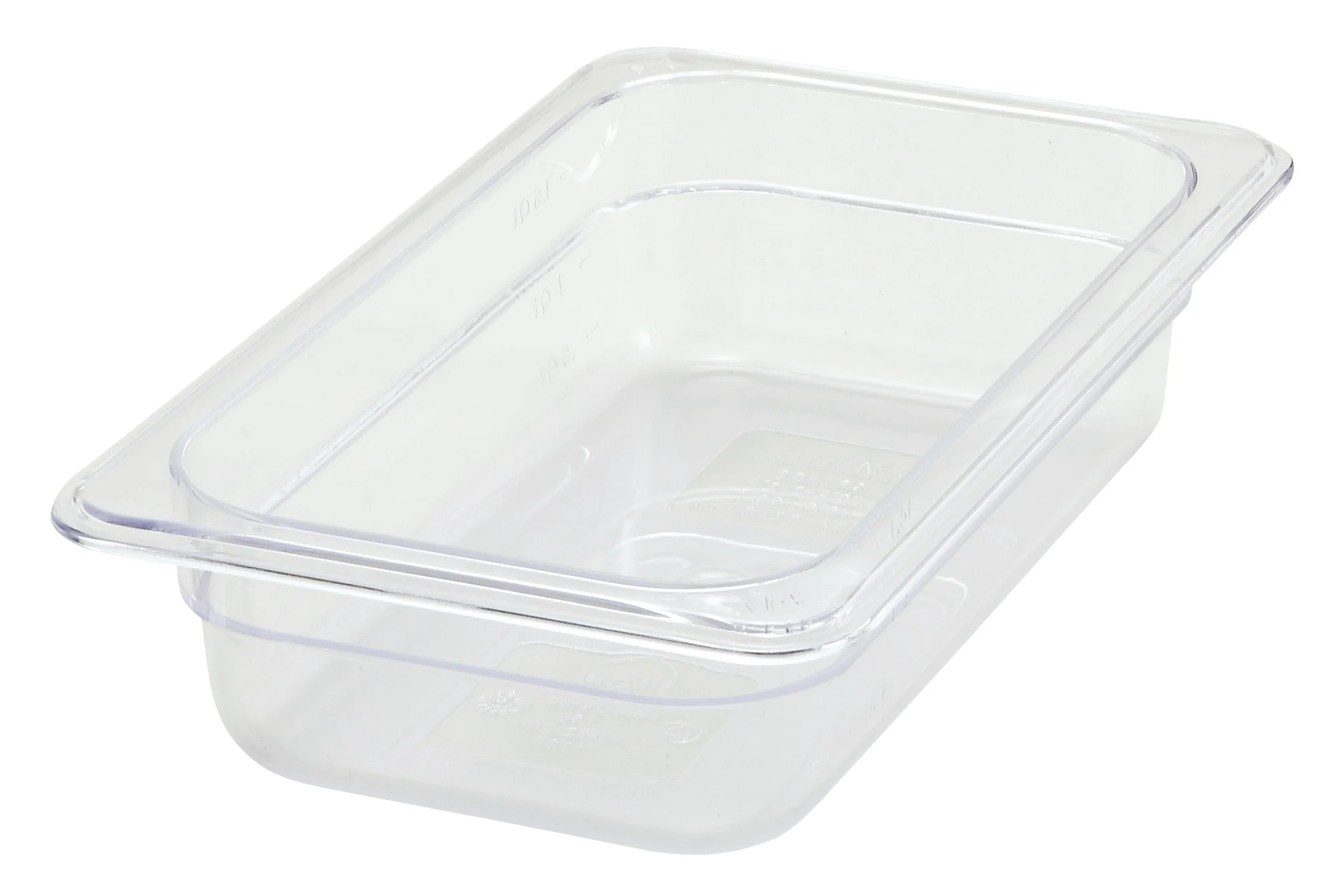 Winco SP7402 10 Inch Polycarbonate Food Pan 1/4 Size with Dishwasher Safe - Image 2