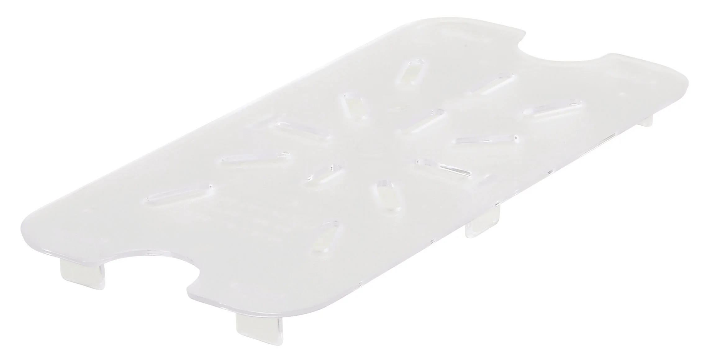 Winco SP74DS 8-1/4 Inch Polycarbonate Drain Shelf for 1/4 Size Food Pan - Image 2