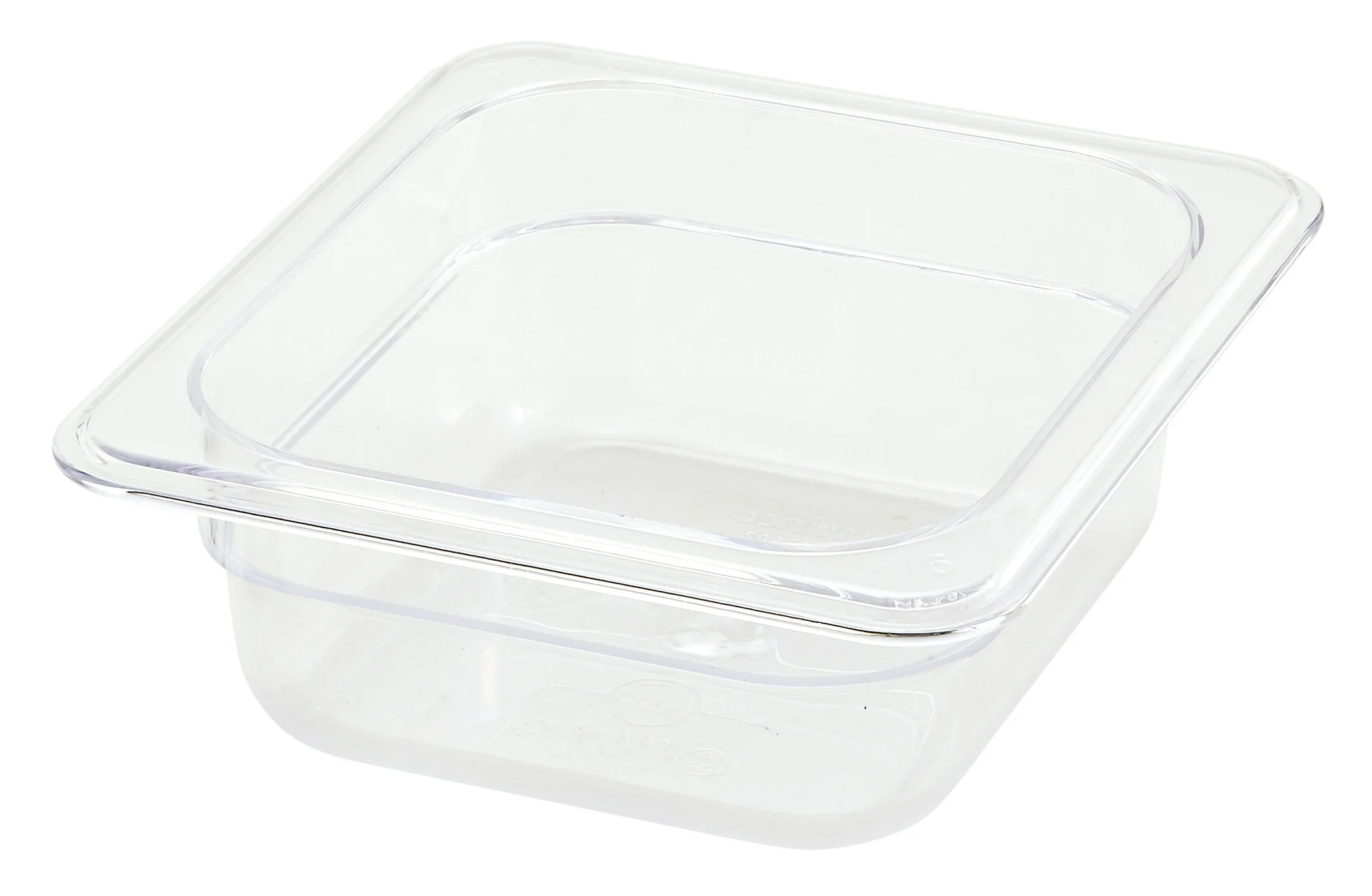 Winco SP7602 6-3/4 Inch Clear Plastic Food Pan NSF Dishwasher Safe - Image 2