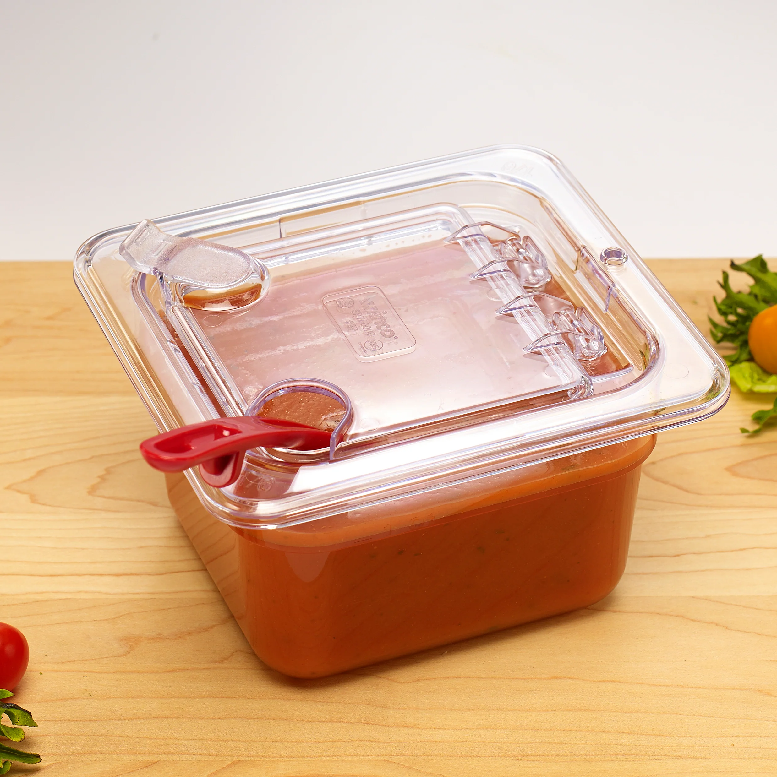 Winco SP7604 6-3/4 Inch Polycarbonate Food Pan Dishwasher Safe - Image 3
