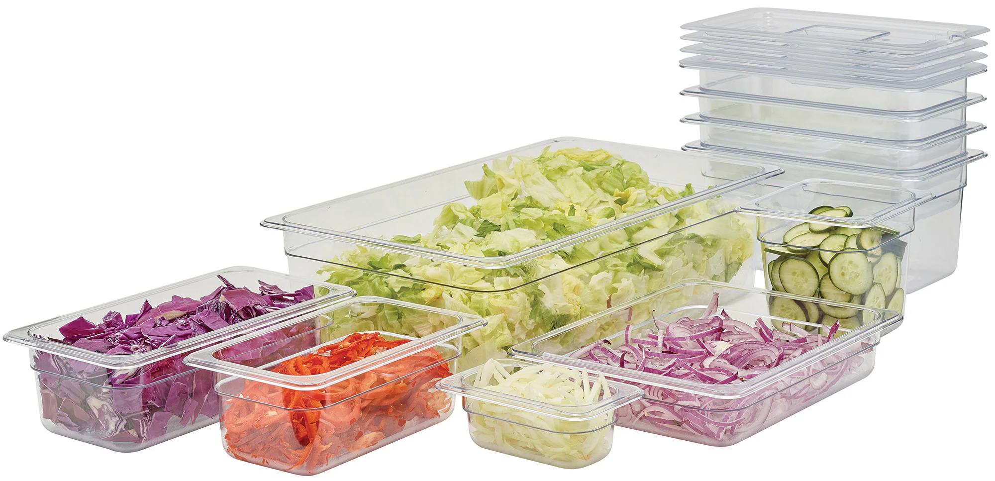Winco SP7606 6-3/4 Inch Plastic Food Pan 1/6 Size NSF Dishwasher Safe - Image 3