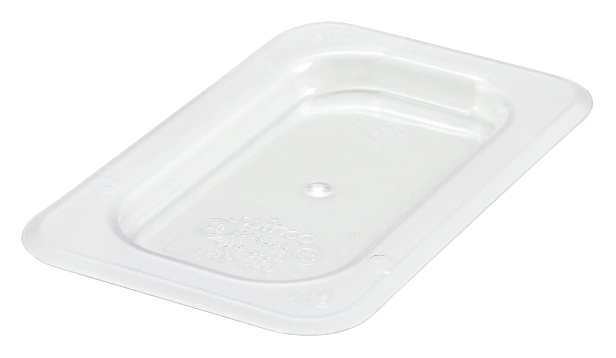 Winco SP7900S 1/9 Size Flat Lid Food Pan Cover Solid Clear Polycarbonate - Image 3