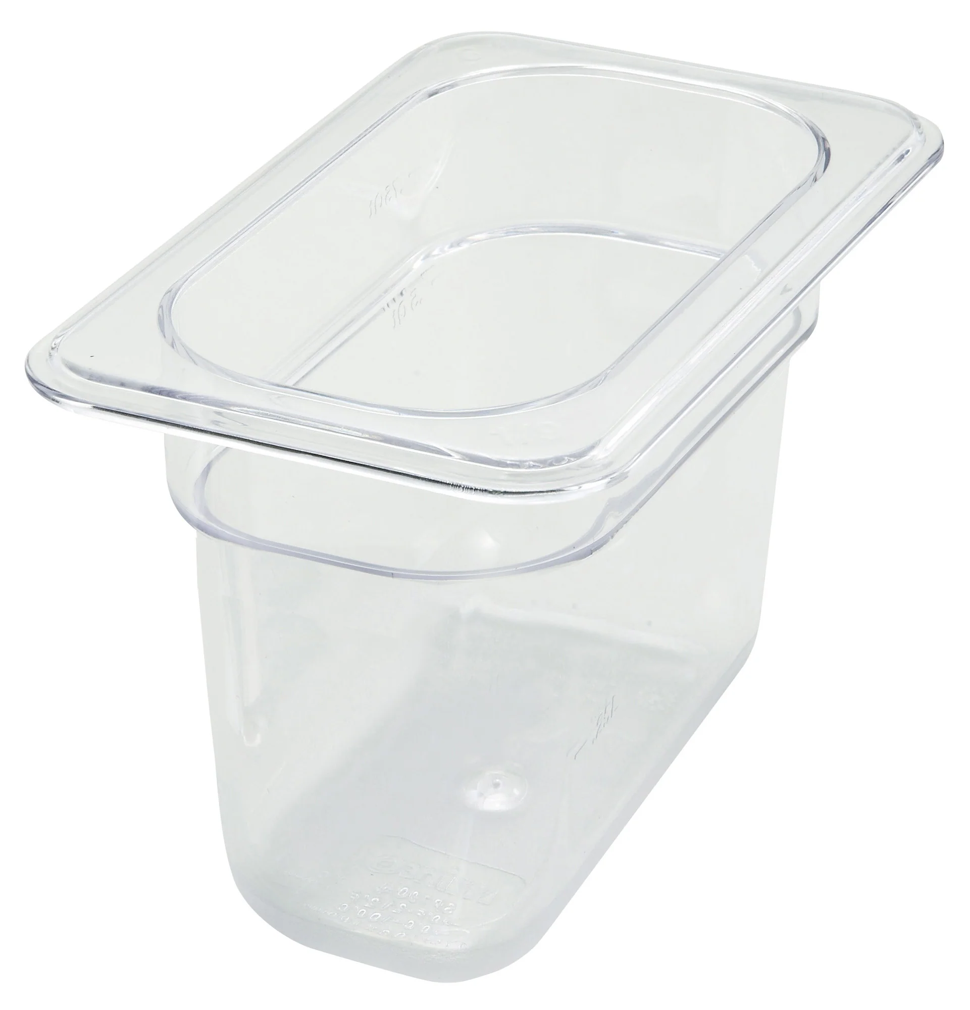 Winco SP7906 6-7/8 Inch Polycarbonate Food Pan 1/9 Size Dishwasher Safe