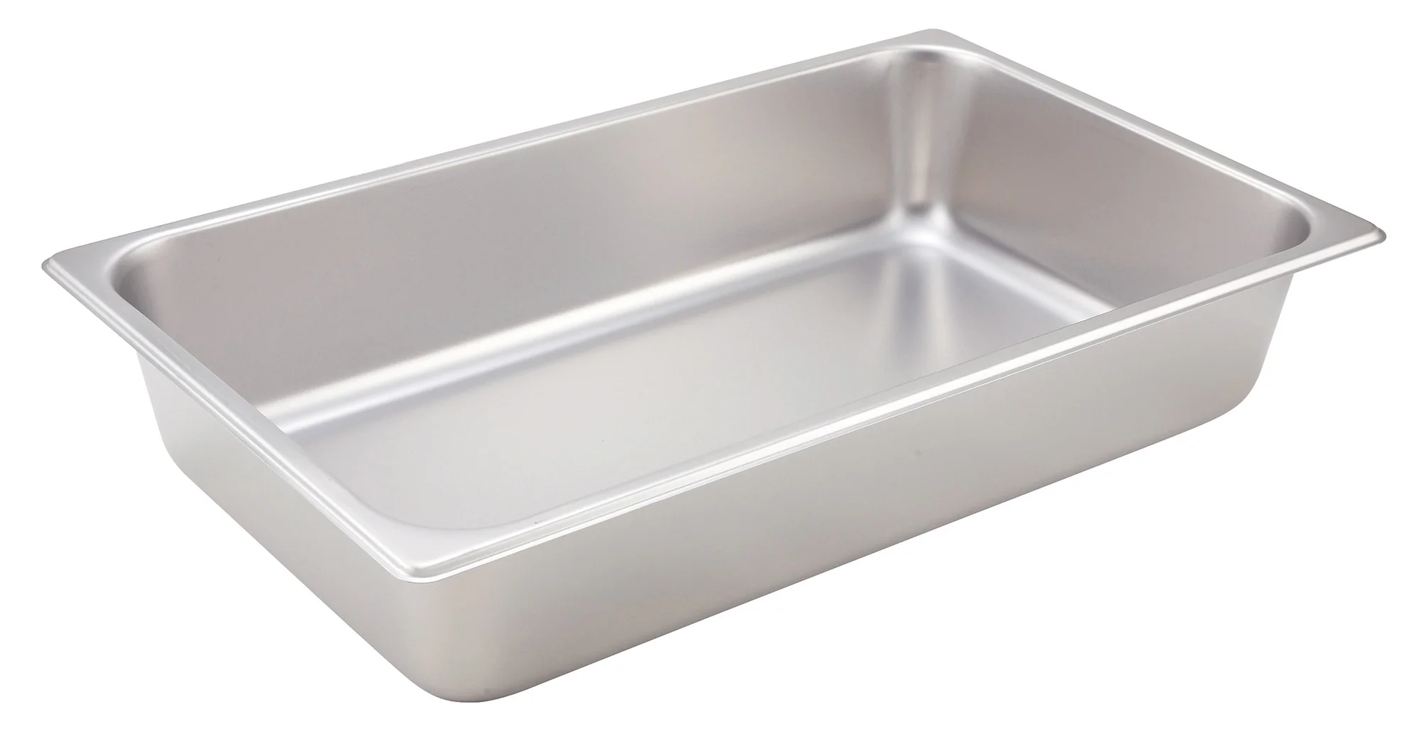 Winco SPF4 20-3/4 Inch Stainless Steel Steam Table Pan 25 Gauge with Straight Sides - Image 2