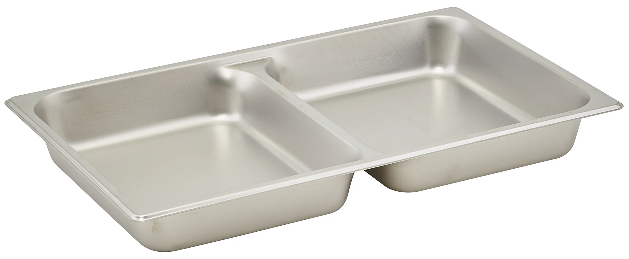 Winco SPFD2 Full Size Food Pan Divided Rectangular Stainless Steel - Image 2