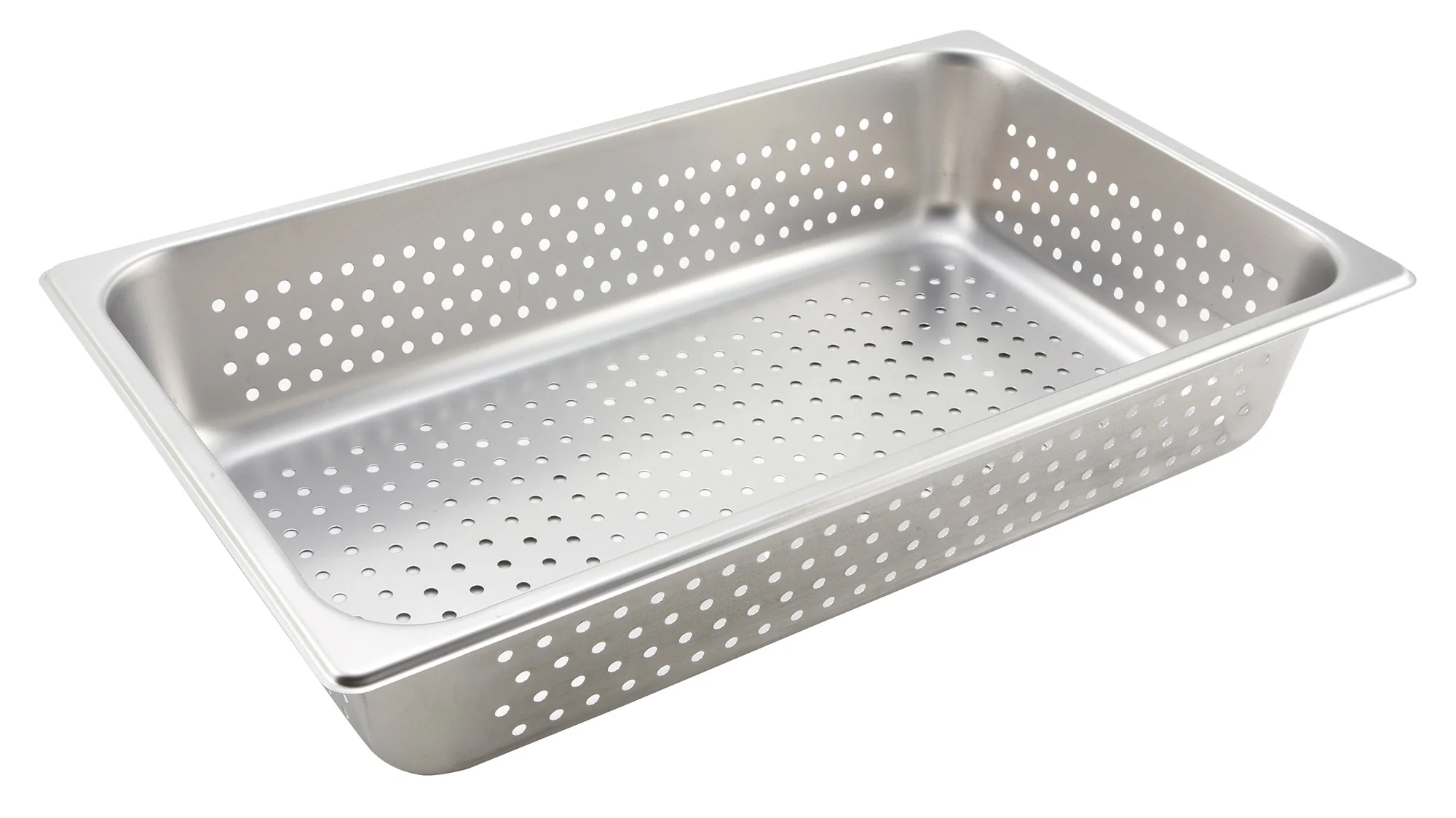 Winco SPFP4 Full Size 4 Inch Deep Perforated Steam Table Pan Stainless Steel