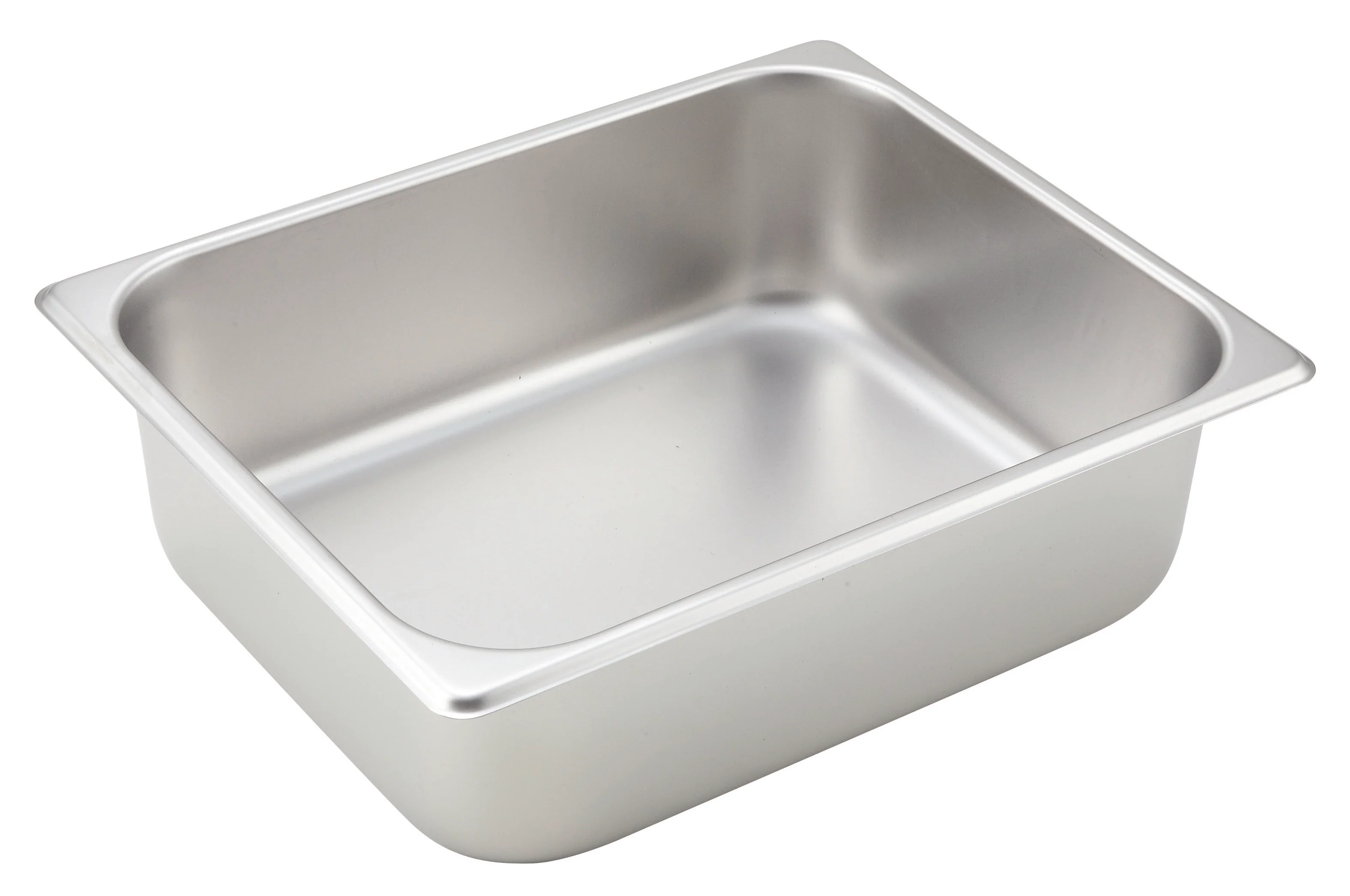 Winco SPH4 10-3/8 Inch 1/2 Size Steam Table Pan 25 Gauge Stainless Steel with Straight Sides - Image 2