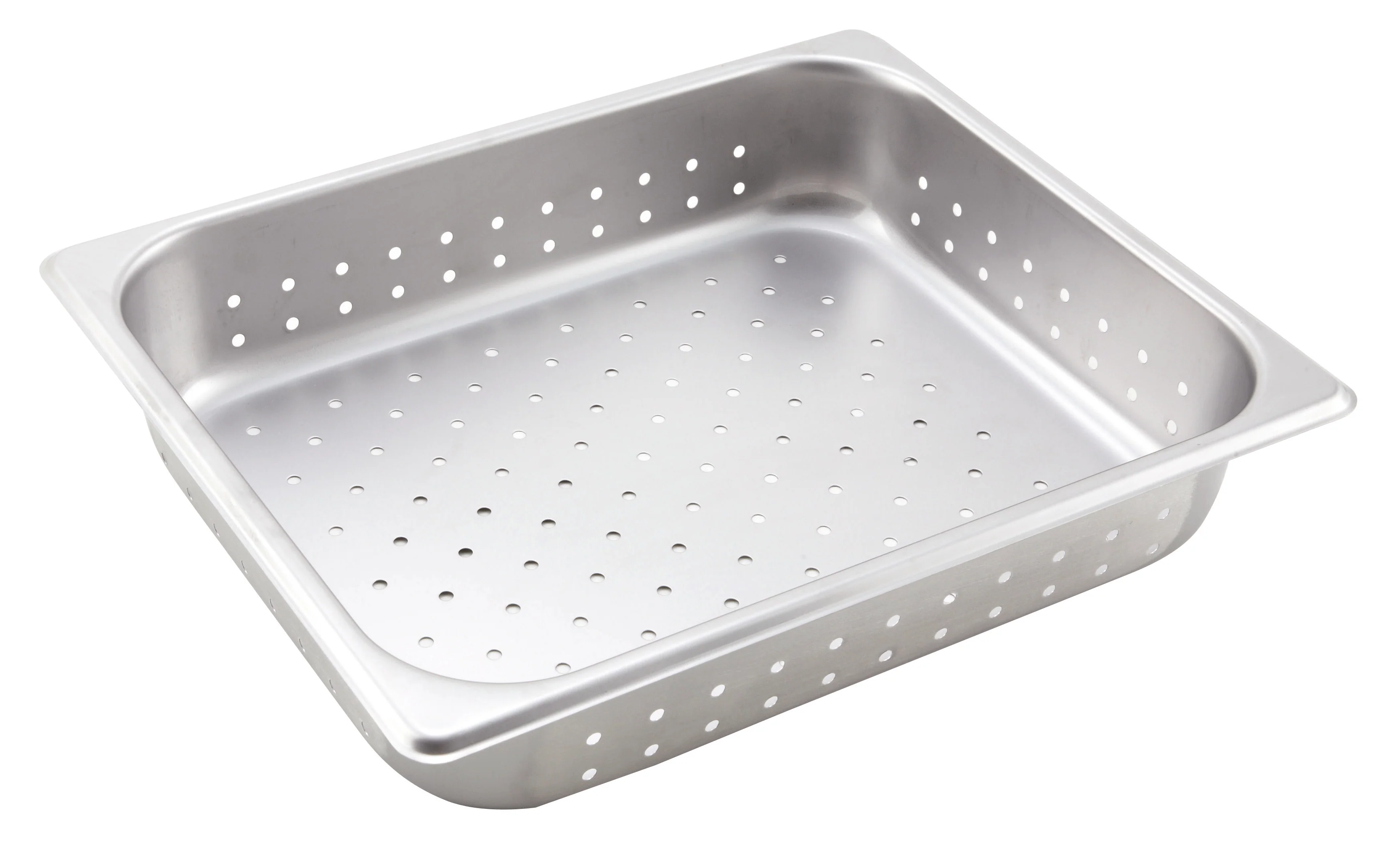 Winco SPHP2 1/2 Size Perforated Steam Table Pan Stainless Steel - Image 2