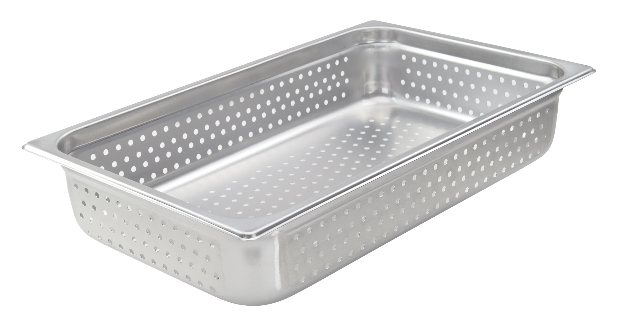 Winco SPJH-104PF 20 Inch Perforated Steam Table Pan Stainless Steel Heavyweight