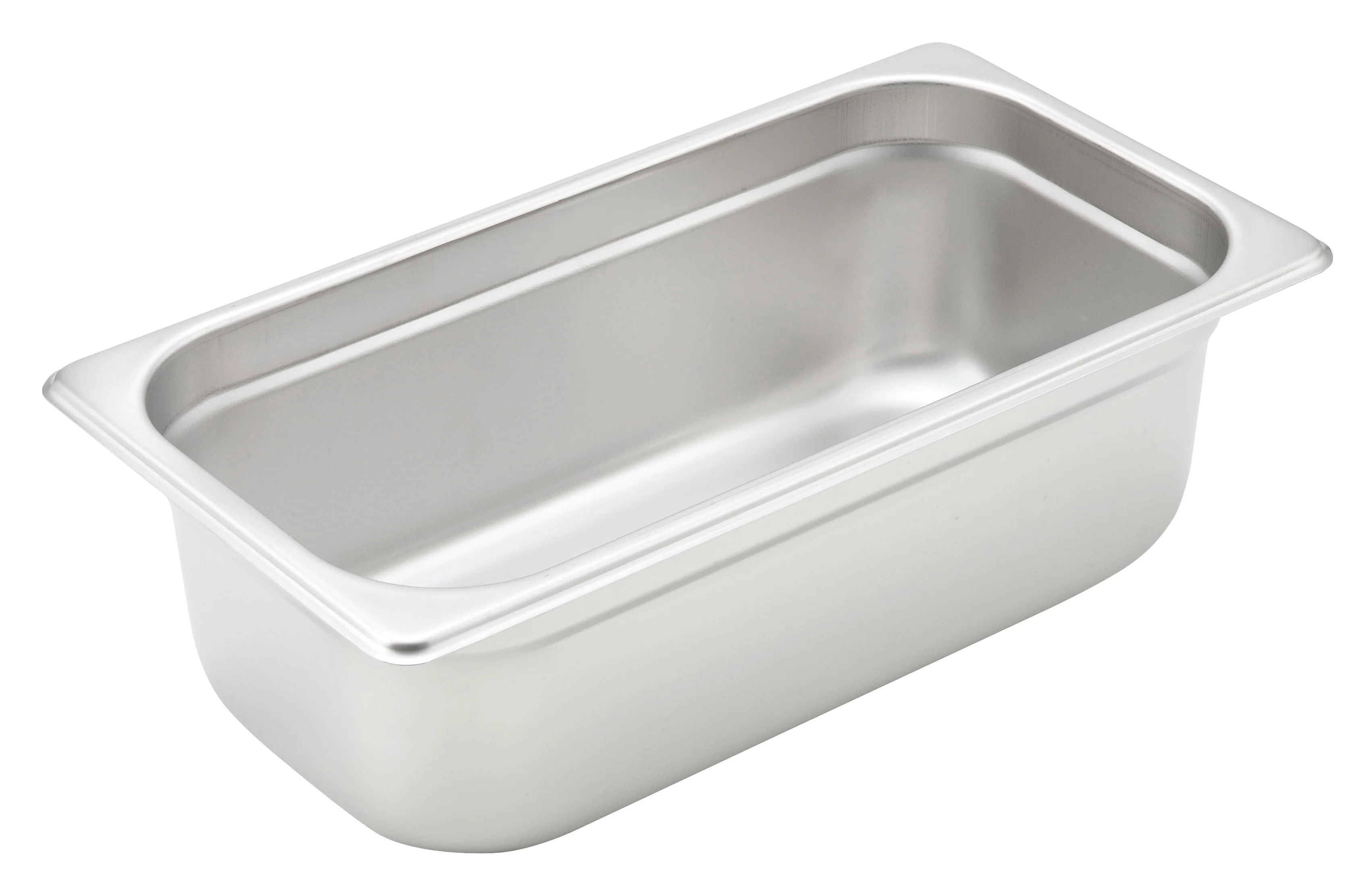 Winco SPJH-304 12-3/4 Inch 22 Gauge Stainless Steel Steam Table Pan with Anti-jamming - Image 2
